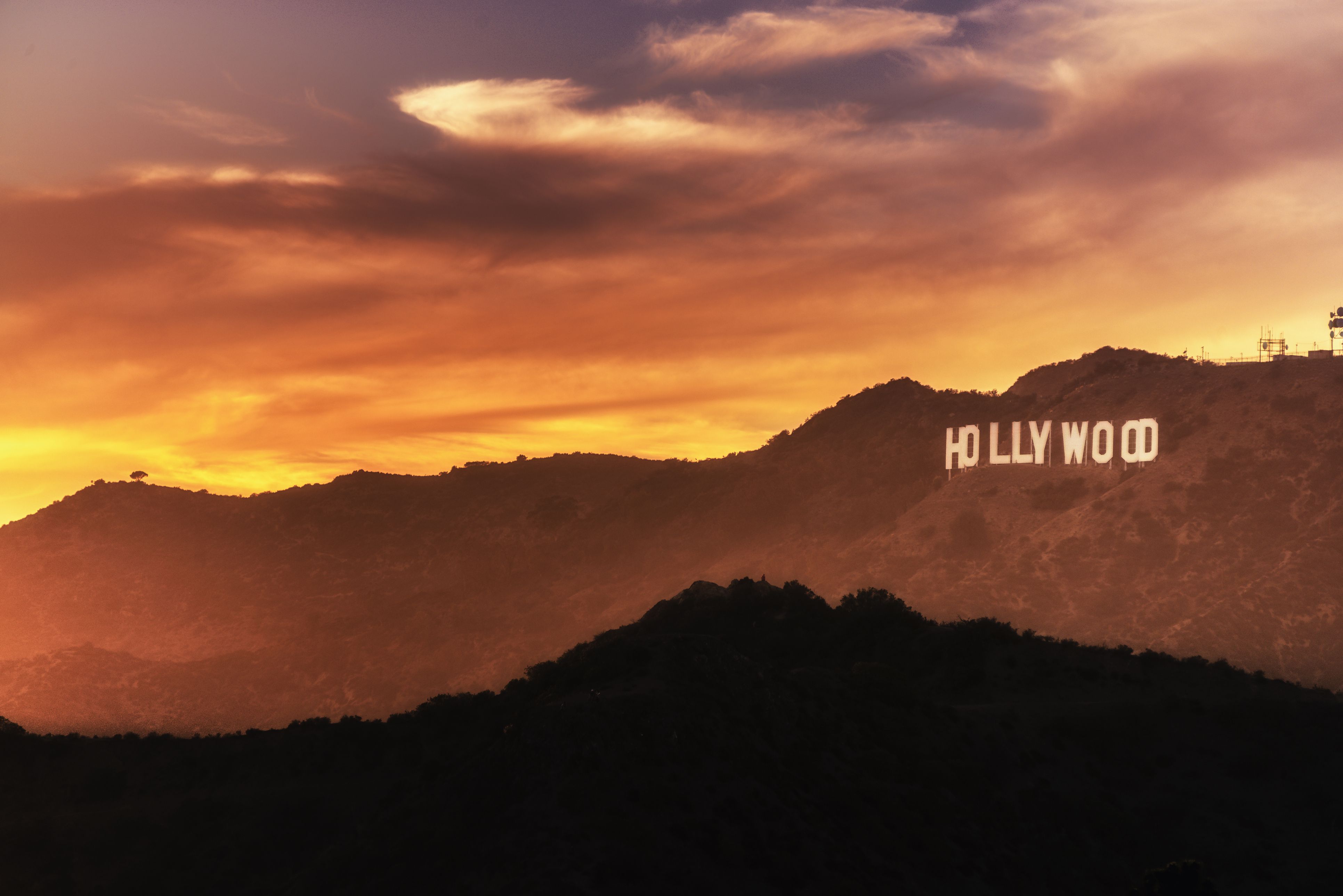 Hollywood Tapete Himmel Natur Wolke Berg Sonnenuntergang 968230 Wallpaperuse