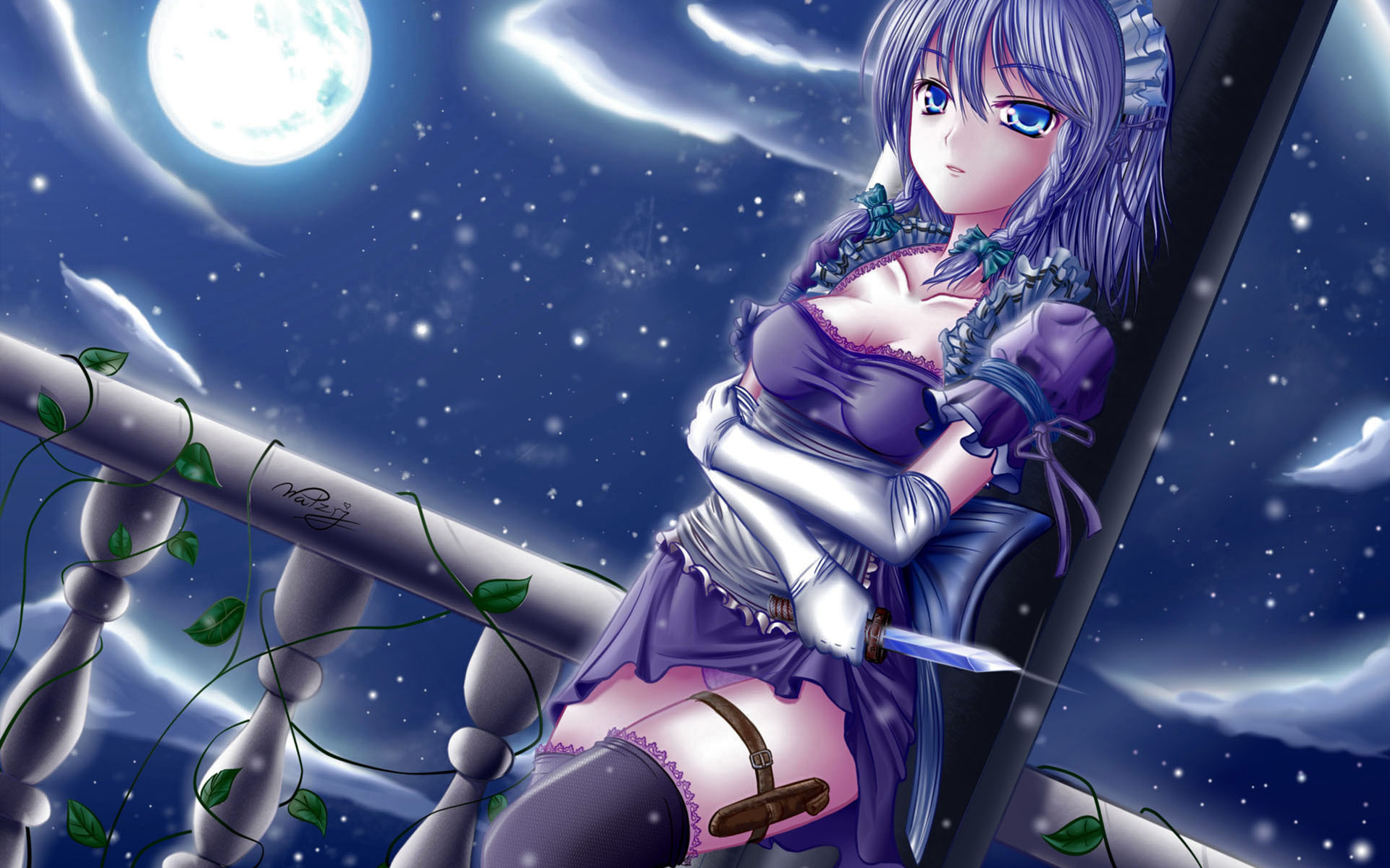 1080p anime wallpaper,cg artwork,anime,cartoon,black hair,sky