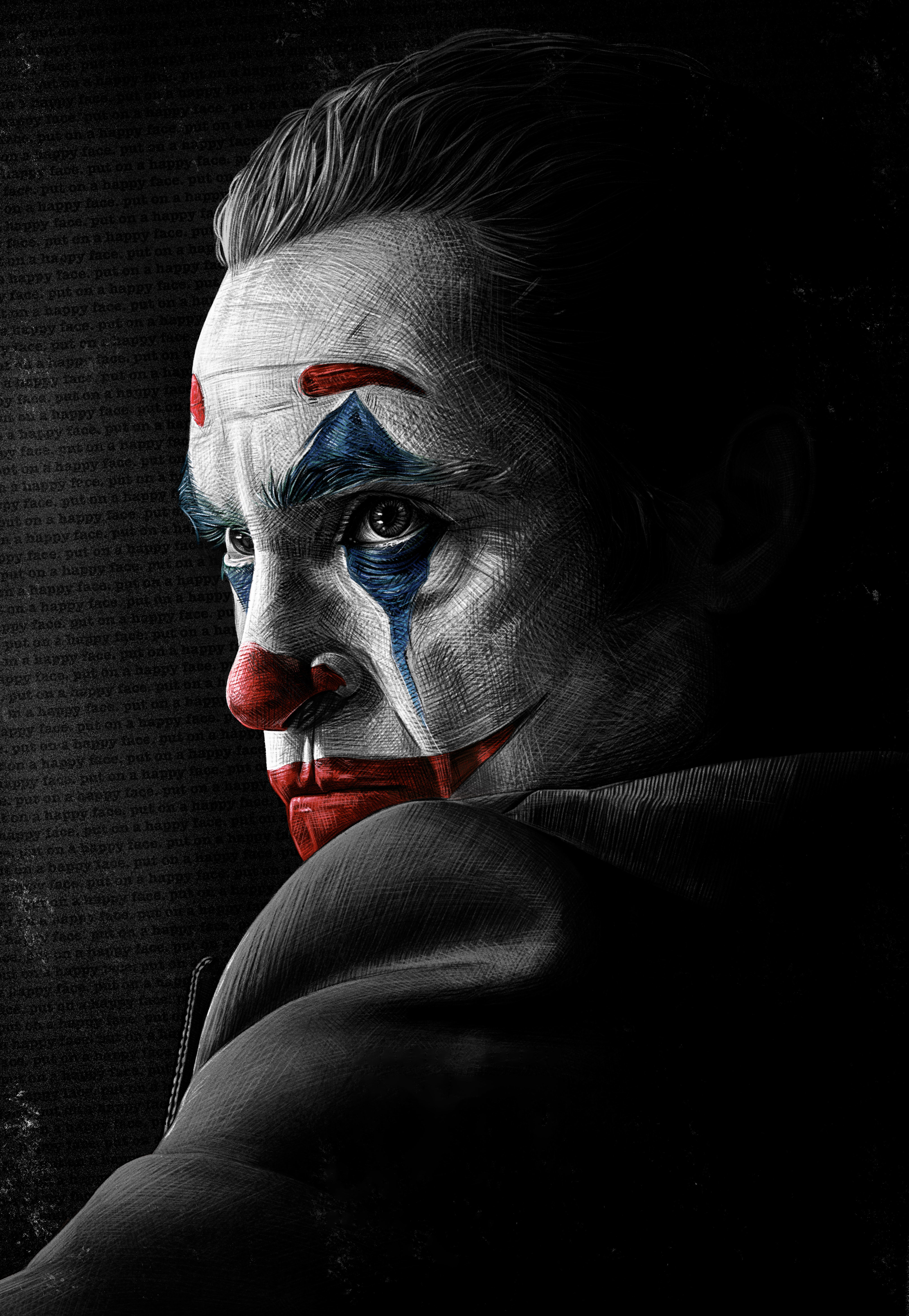 jokes wallpaper,face,nose,head,clown,darkness