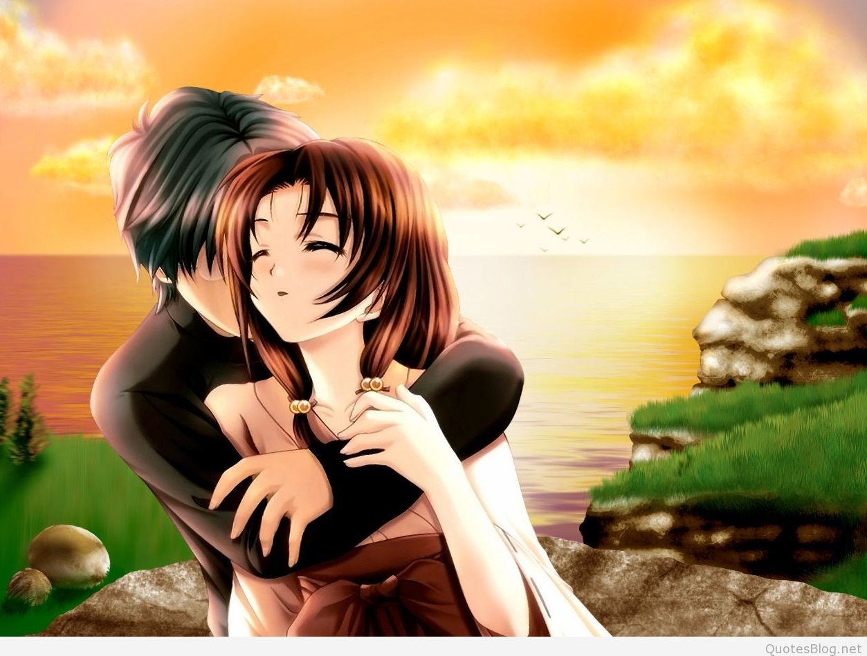 couple fond d'écran hd,anime,dessin animé,oeuvre de cg,ciel,animation