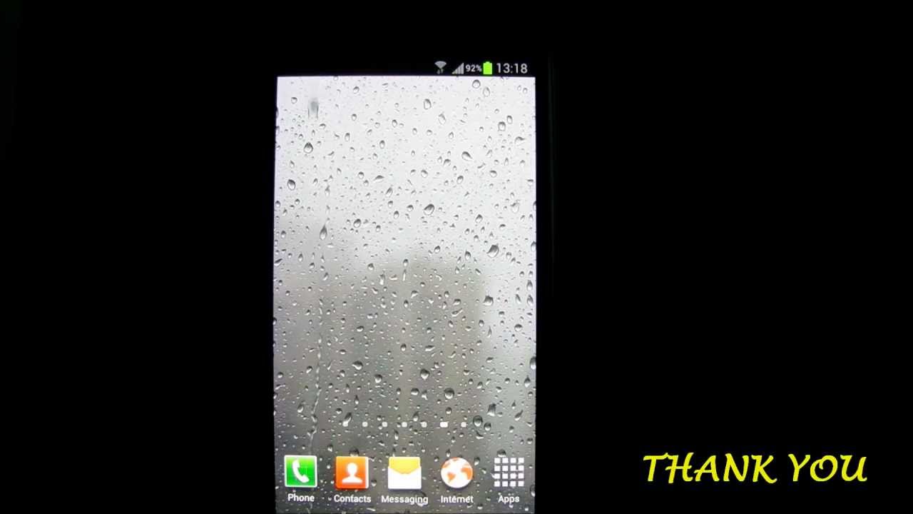 rain drops live wallpapers,text,technology,screenshot,electronic device,font