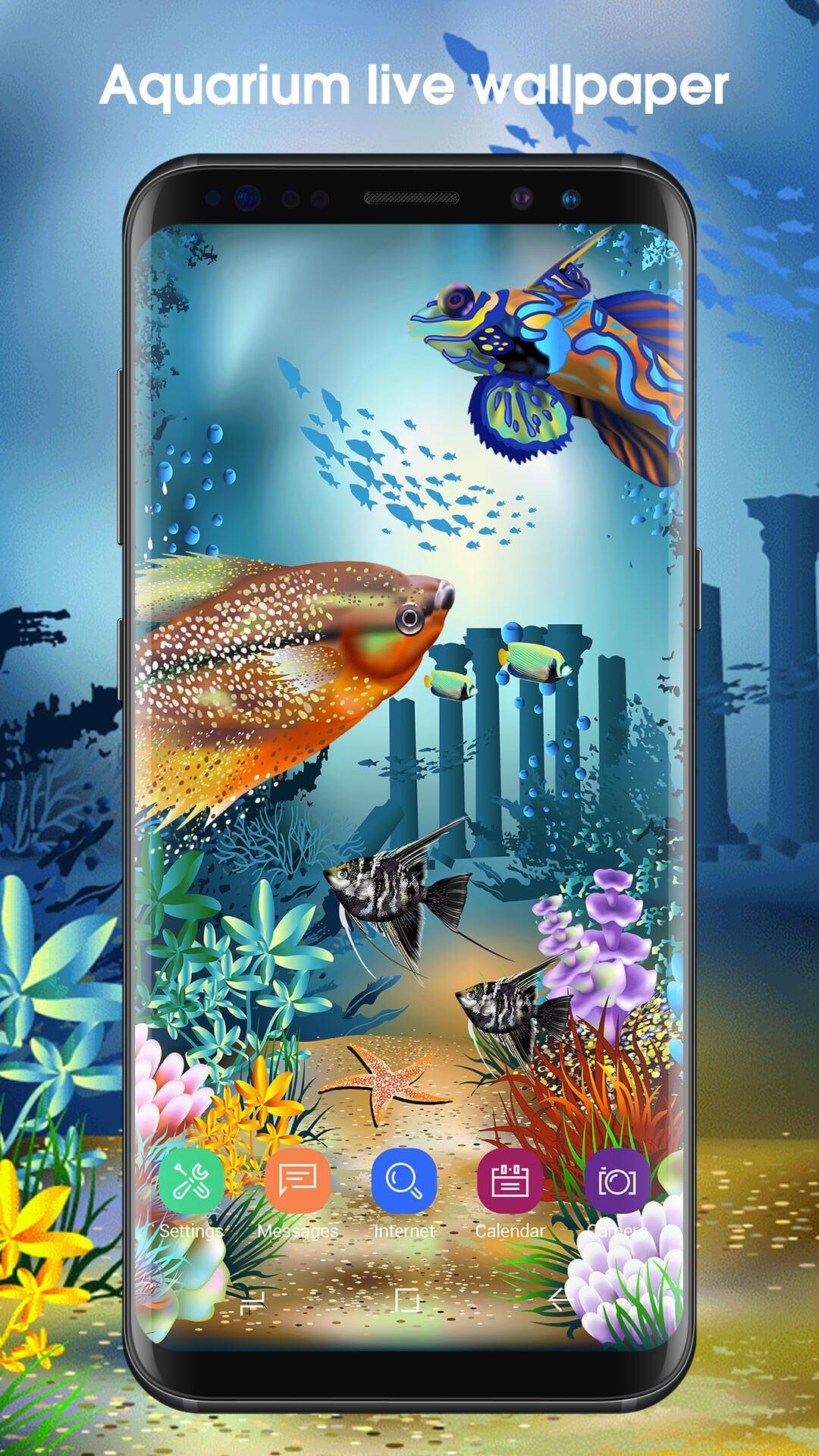 비 방울 라이브 배경 화면,수족관,수중,물고기,물고기,민물 수족관