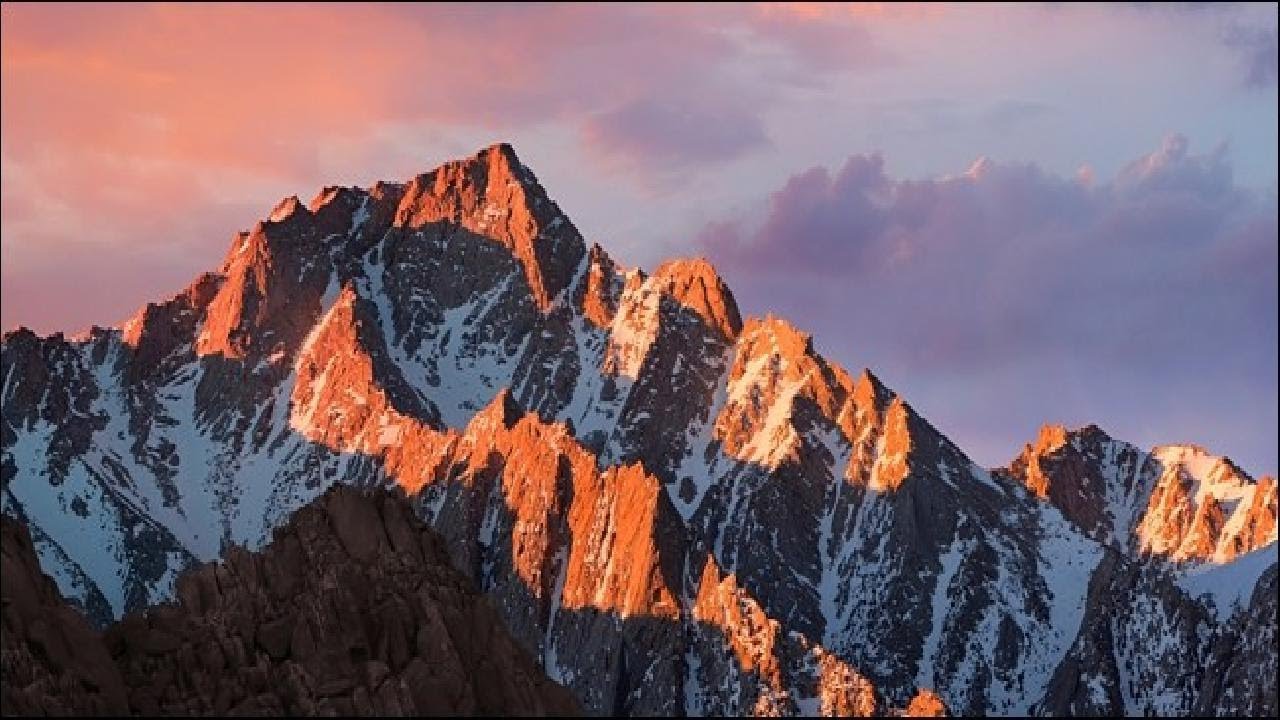 mac osシエラ壁紙,山,山脈,空,自然,自然の風景