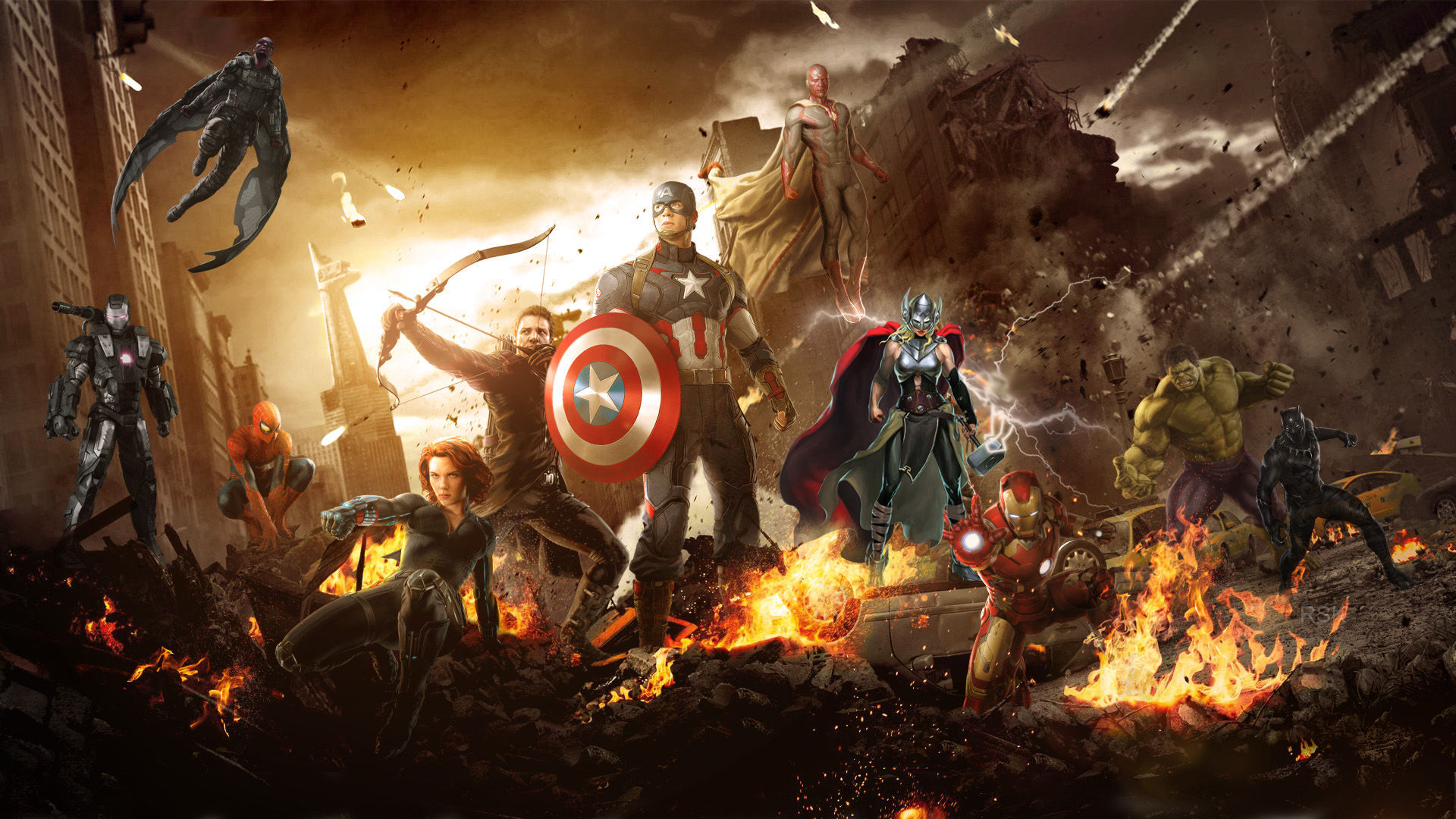 civil war wallpaper,action adventure game,fictional character,superhero,pc game,cg artwork