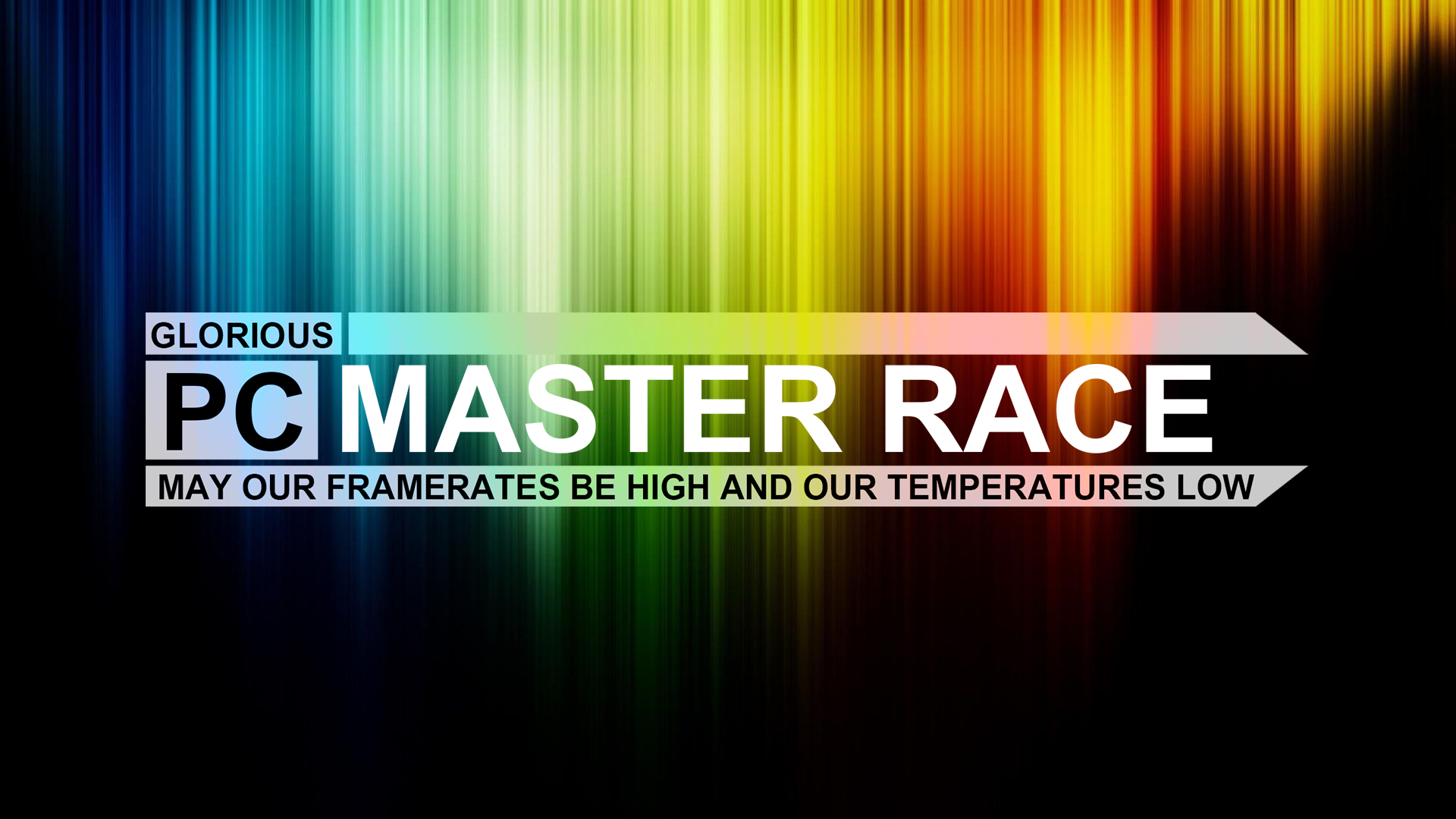 pc master race wallpaper,text,font,green,yellow,graphic design