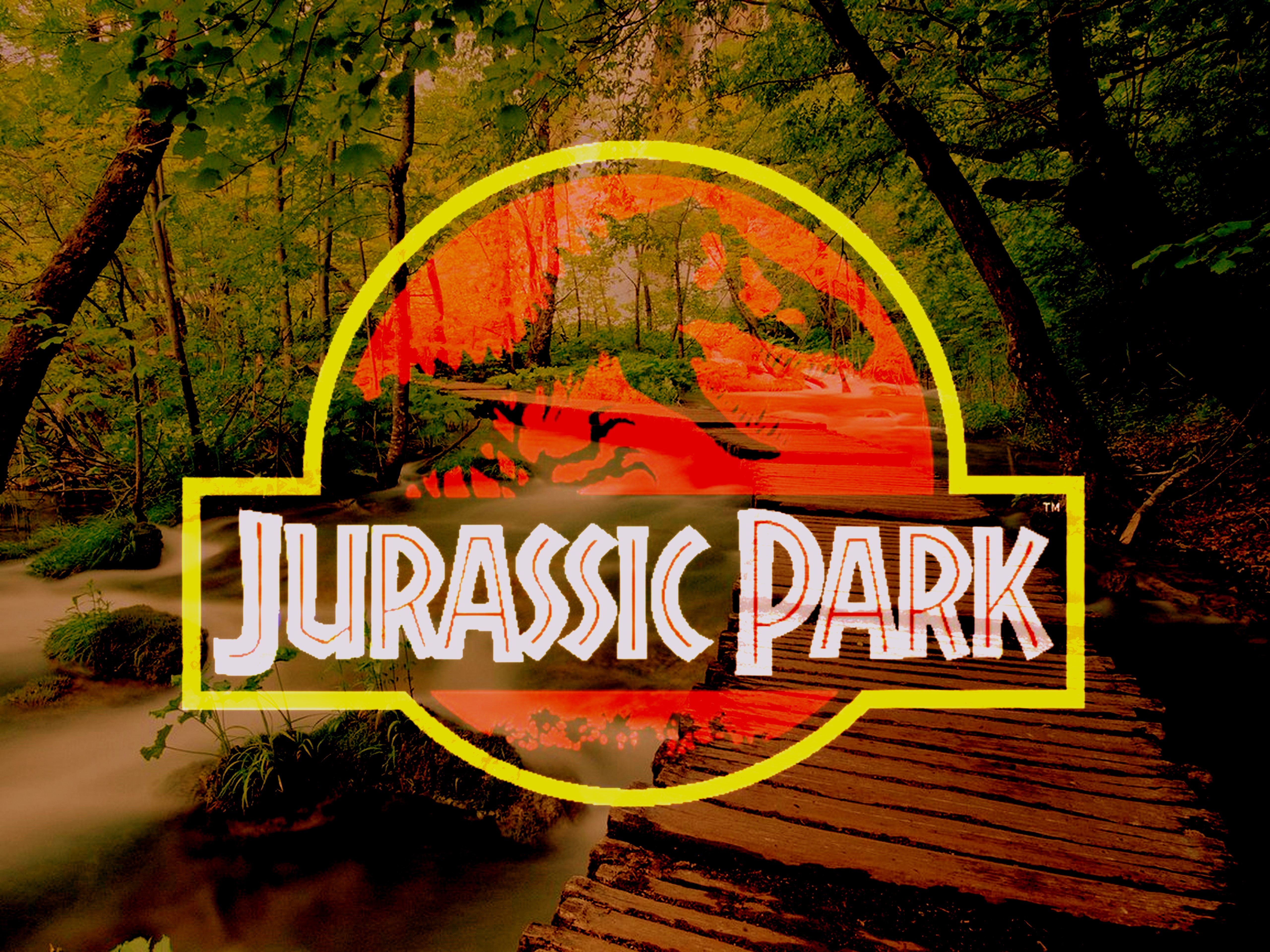 jurassic park wallpaper,nature,natural landscape,tree,font,logo