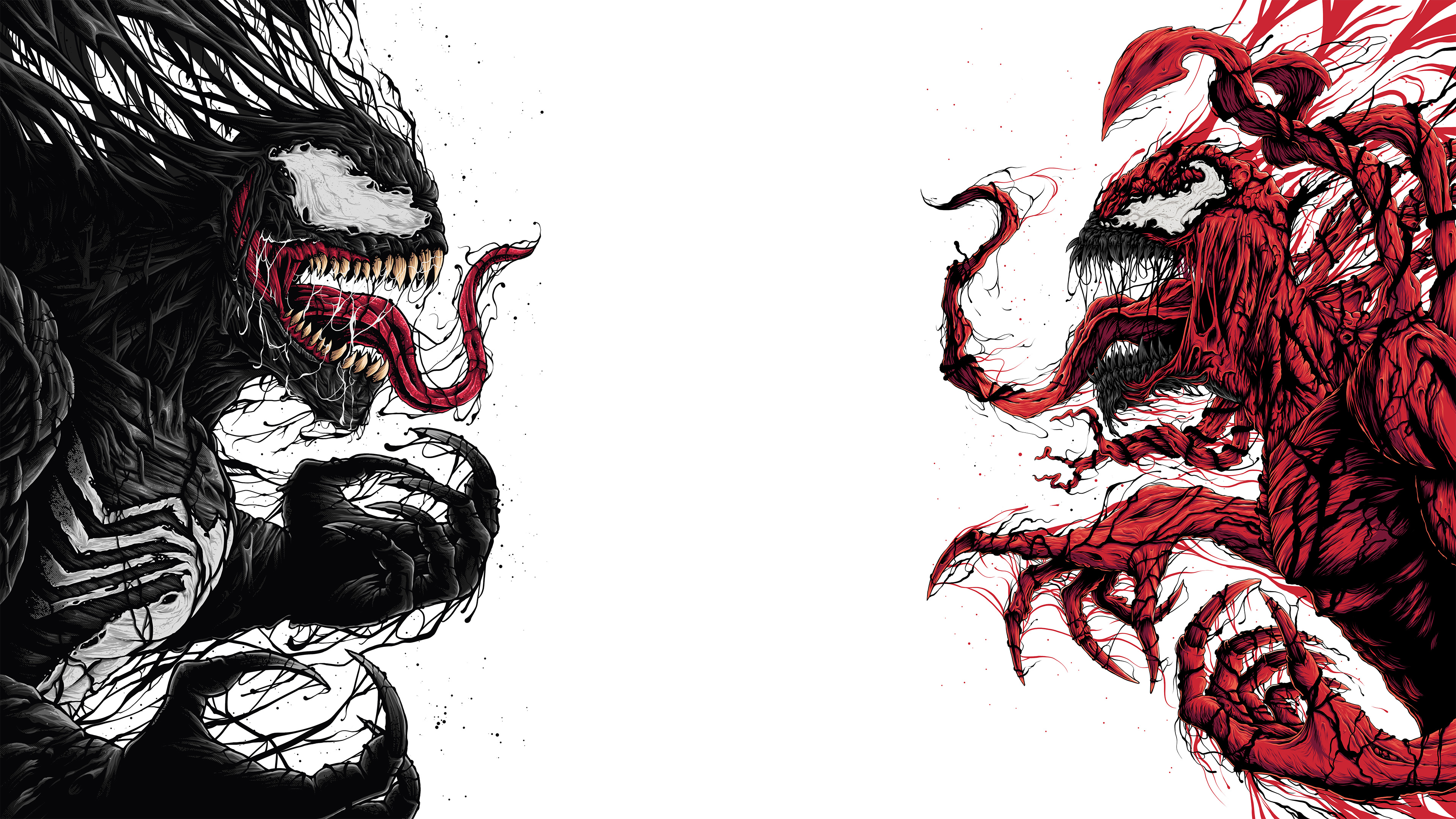 carnage wallpaper,fictional character,supervillain,illustration,demon,jaw