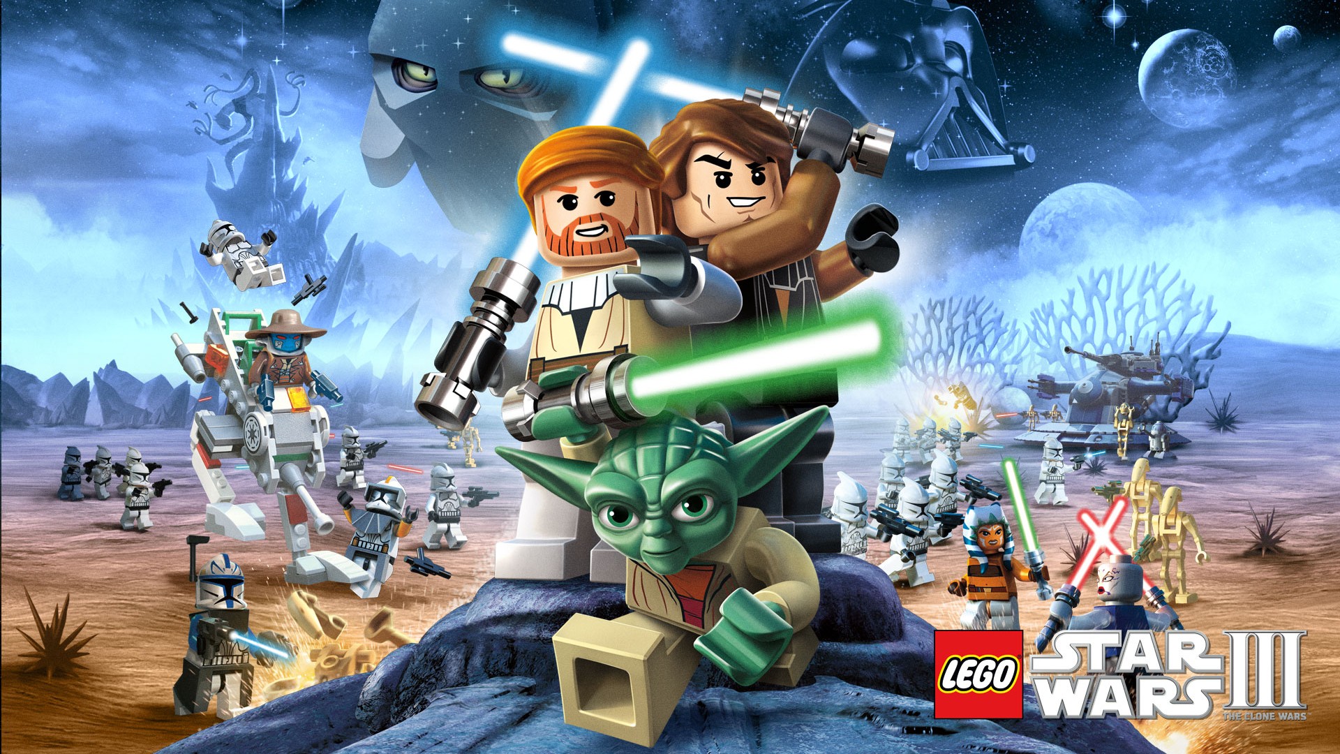 lego star wars wallpaper,action adventure game,animated cartoon,cartoon,lego,adventure game