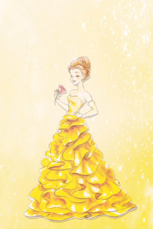 disney wallpaper tumblr,giallo,illustrazione,illustrazione di moda,disegno,vestito