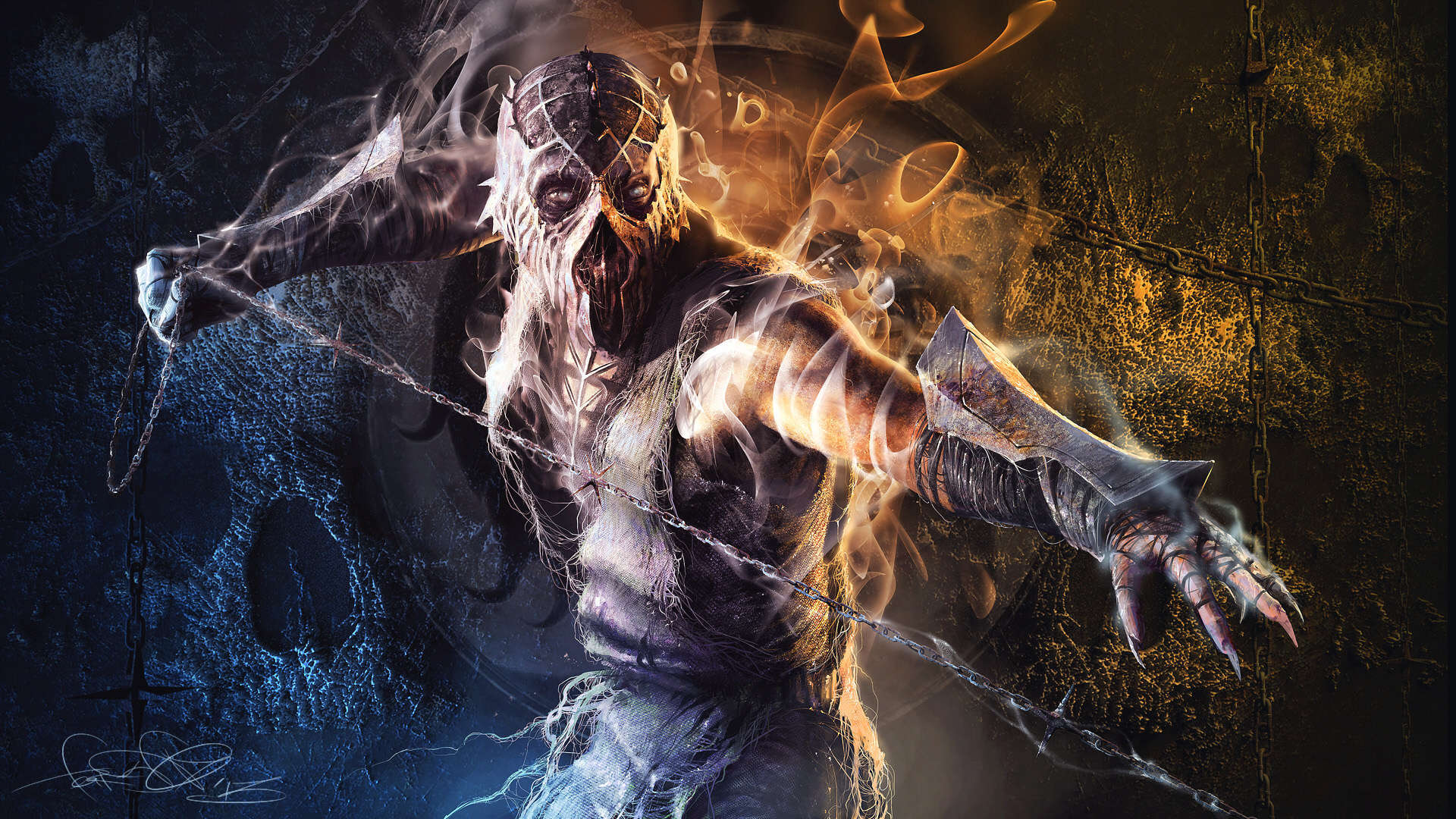 mortal kombat wallpaper hd,cg artwork,water,smoke,space,graphic design