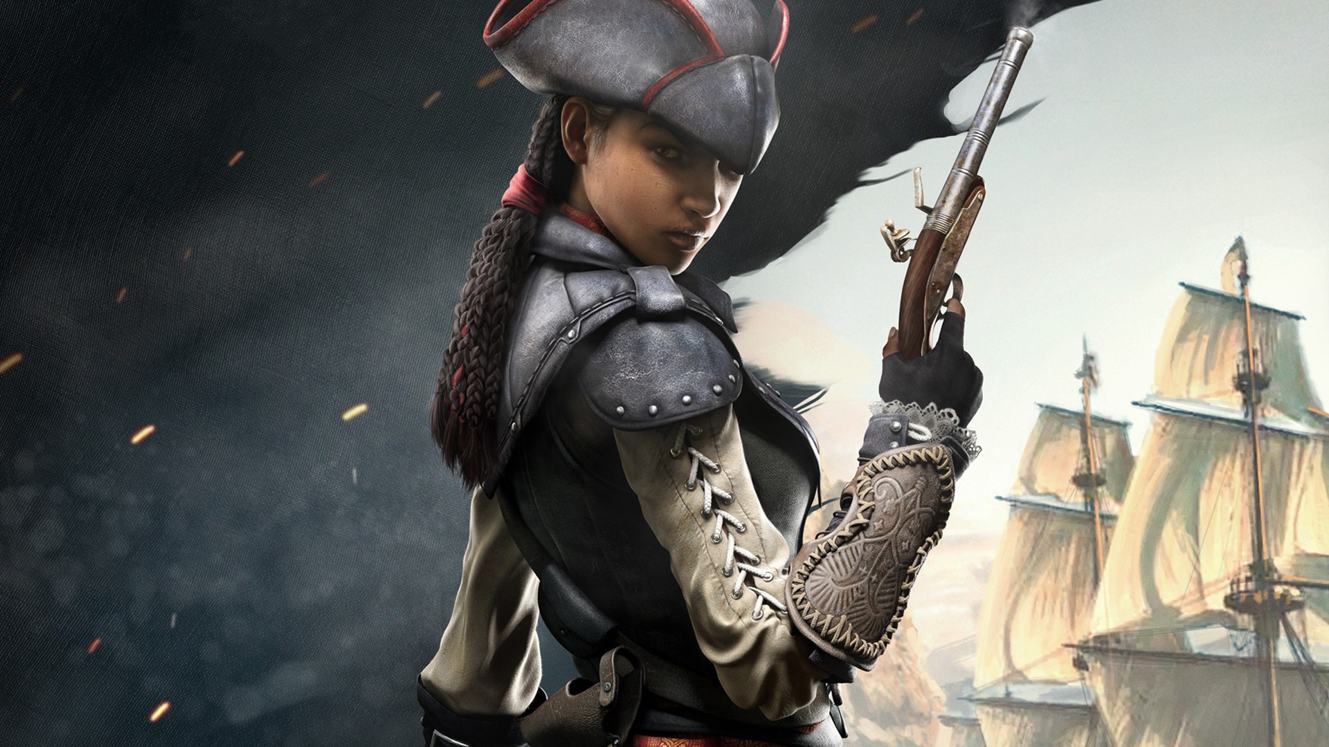 assassin's creed black flag wallpaper,helmet,pc game,screenshot,games,adventure game