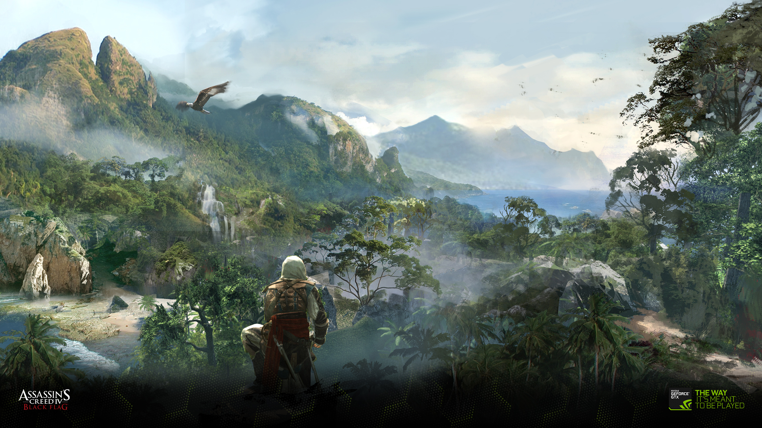 assassin's creed black flag wallpaper,action adventure game,nature,pc game,strategy video game,natural landscape
