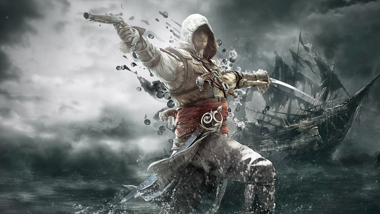 assassin's creed black flag wallpaper,action adventure game,cg artwork,pc game,adventure game,games