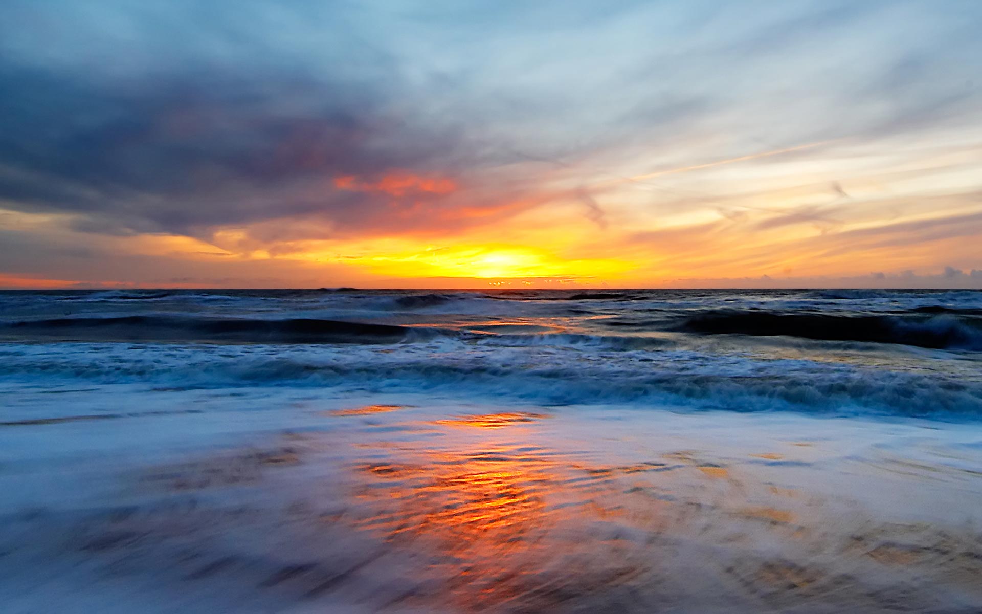 ocean wallpaper hd,sky,body of water,horizon,sea,nature