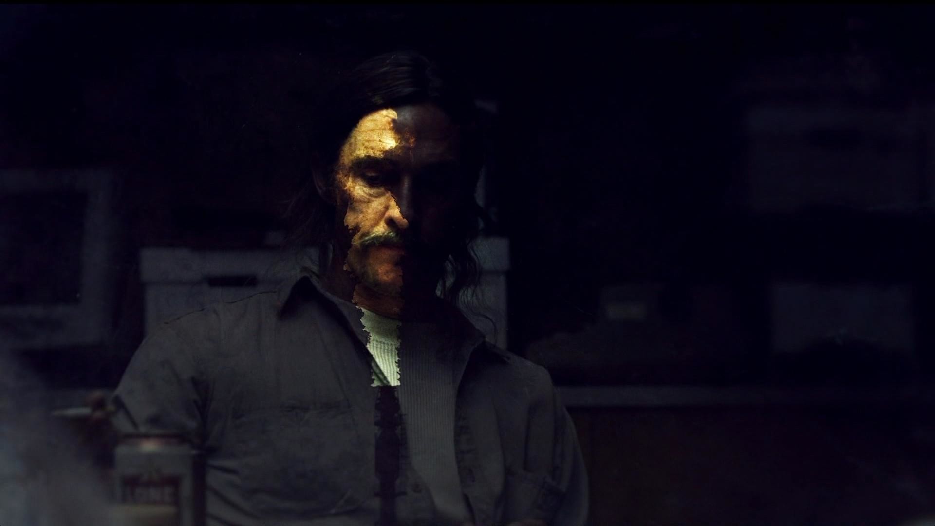 true detective wallpaper,black,darkness,human,facial hair,midnight