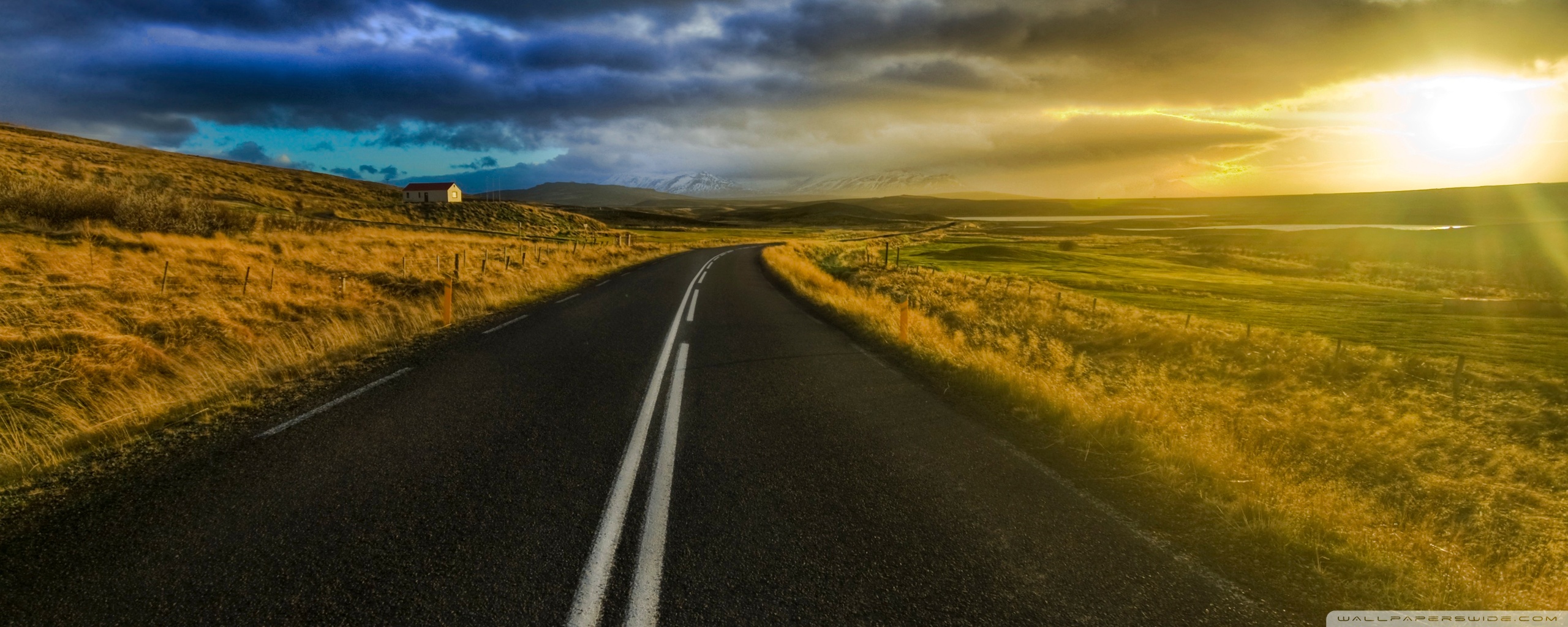 壁紙を開く,道路,空,自然,自然の風景,地平線