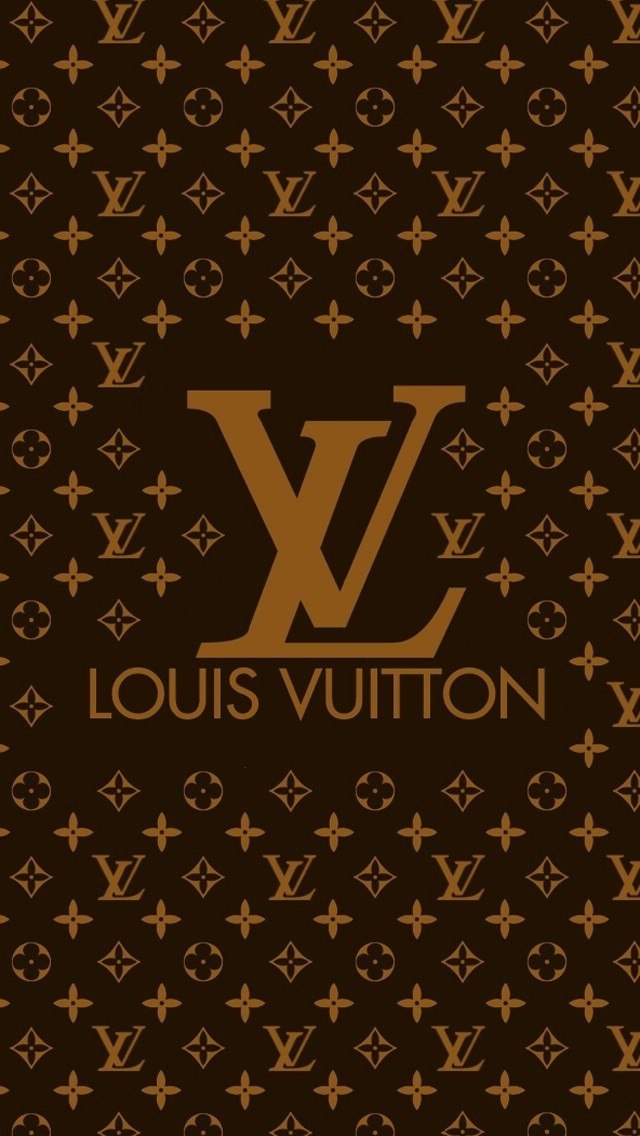 louis vuitton iphone wallpaper,schriftart,braun,text,muster,illustration