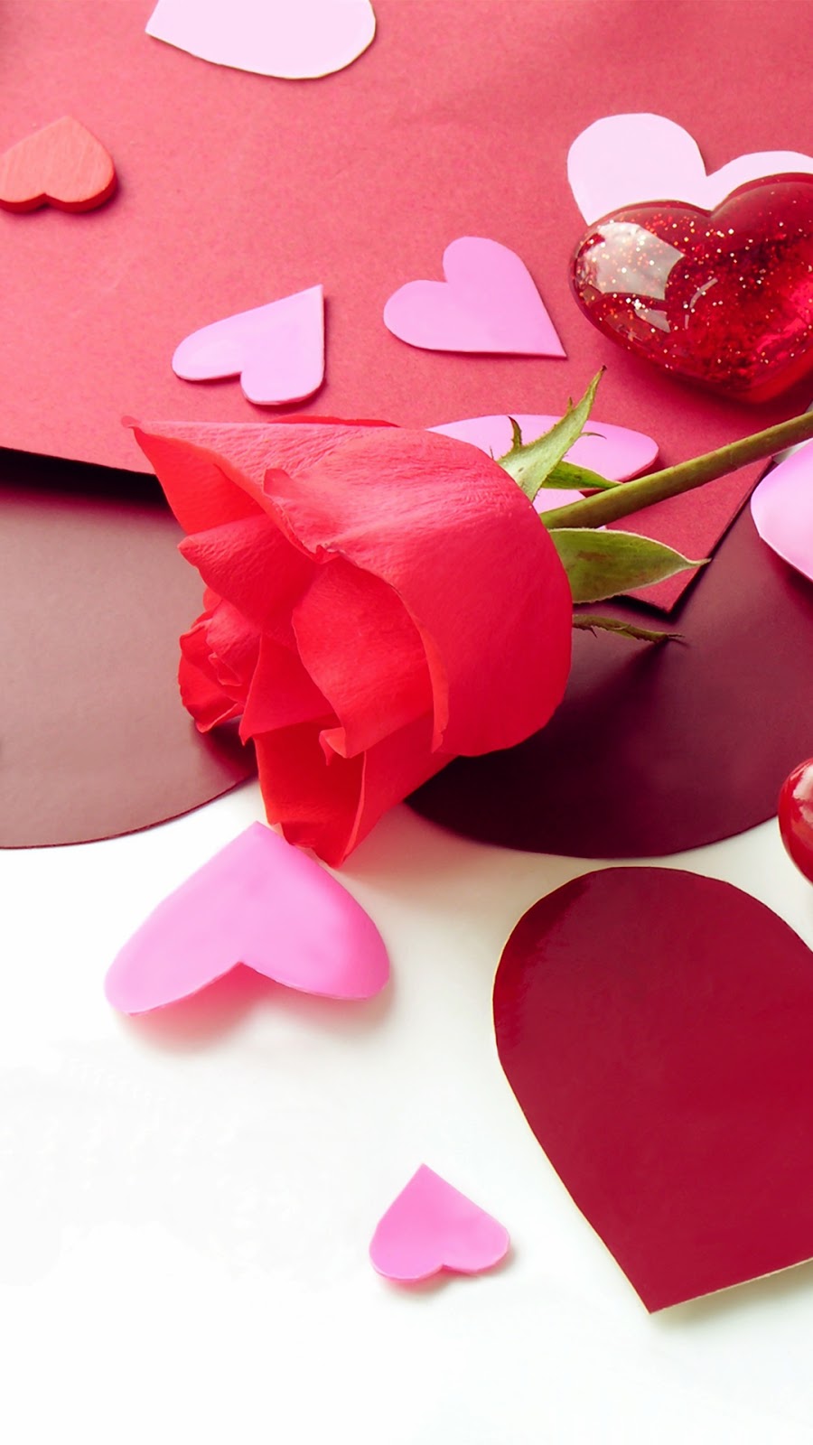 사랑 테마 벽지,심장,분홍,꽃잎,발렌타인 데이,사랑