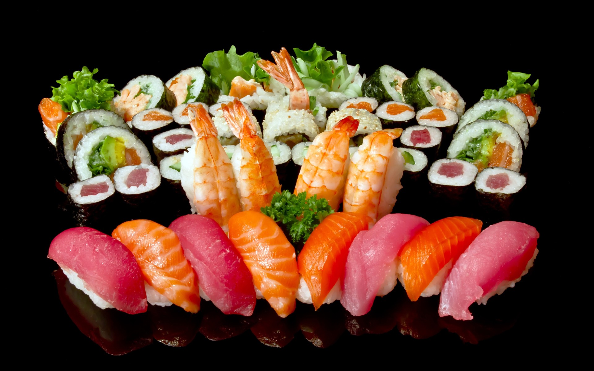 sushi wallpaper,dish,food,cuisine,sushi,garnish