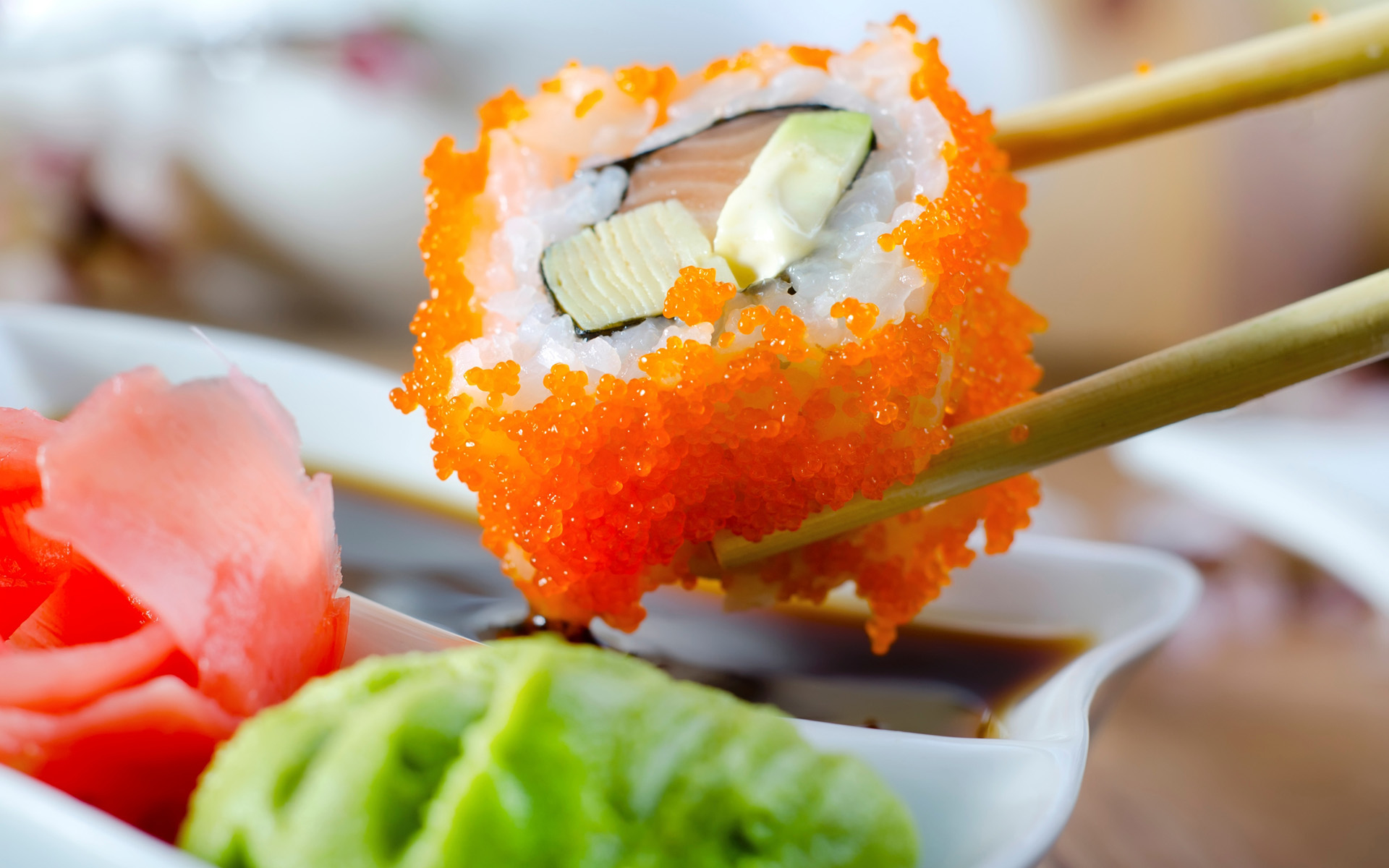 sushi wallpaper,dish,cuisine,food,sushi,california roll