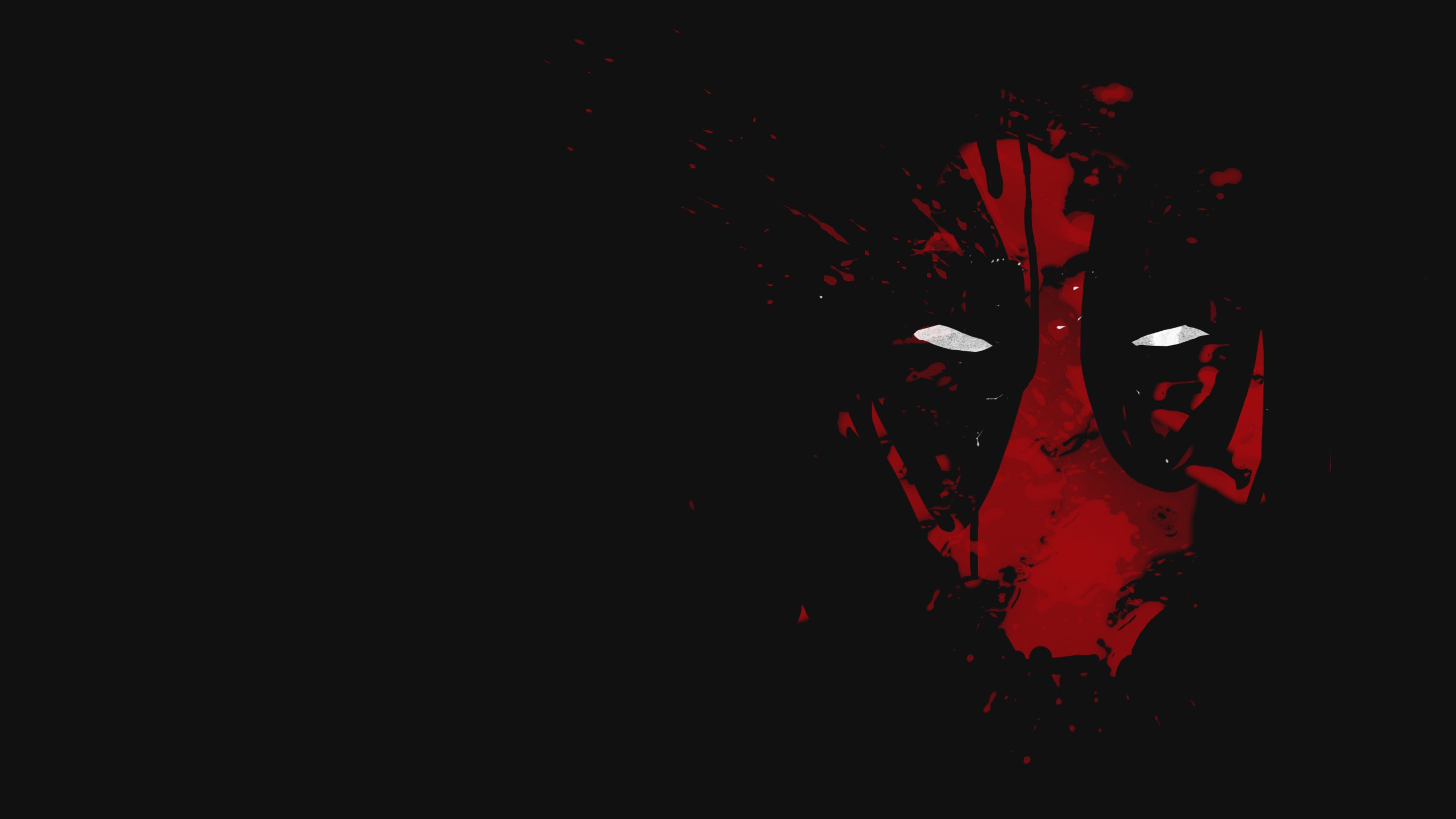 deadpool wallpaper 4k,rot,schwarz,grafikdesign,dunkelheit,illustration