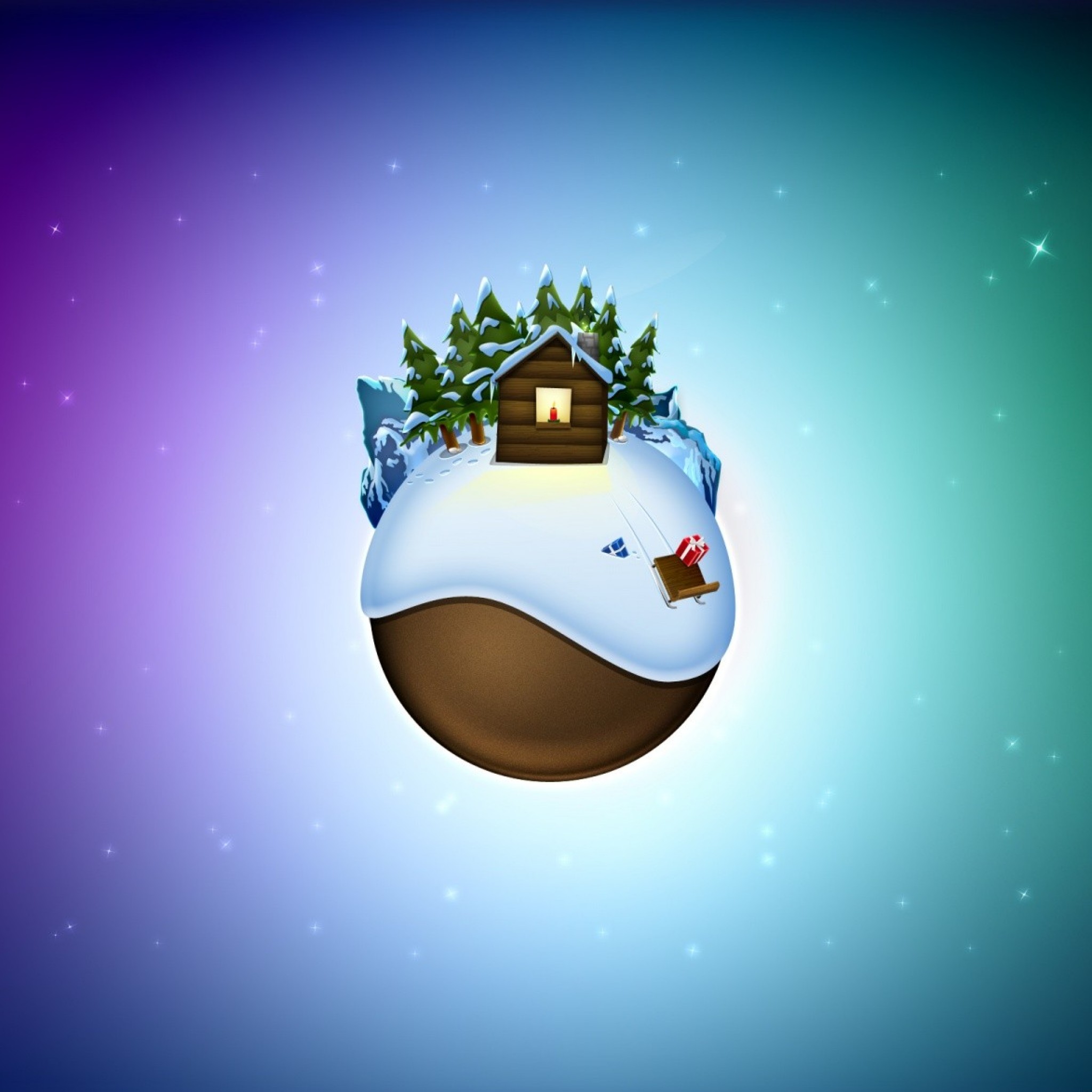 christmas ipad wallpaper,sky,illustration,snowman,tree,graphics