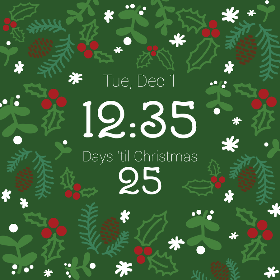 Live Christmas Countdown Wallpaper Christmas Countdown Watch Face