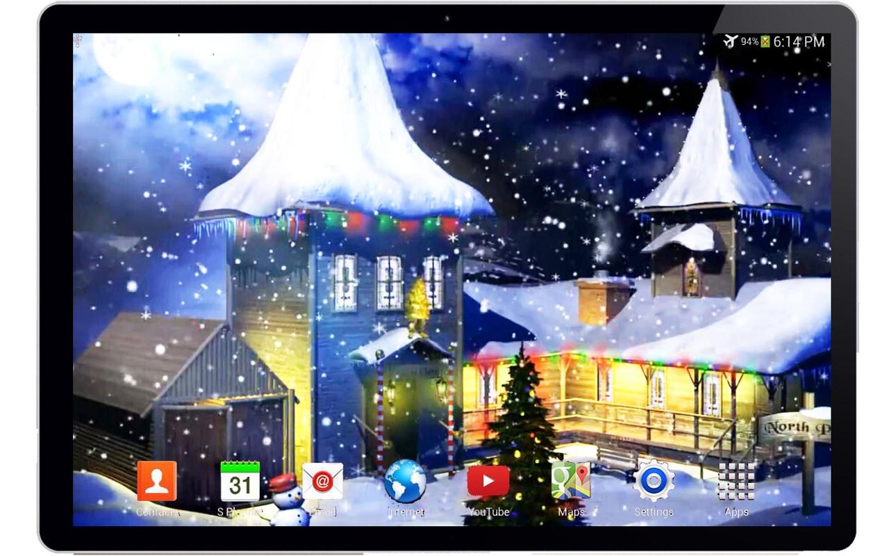 christmas 3d live wallpaper,christmas eve,winter,technology,architecture,electronic device