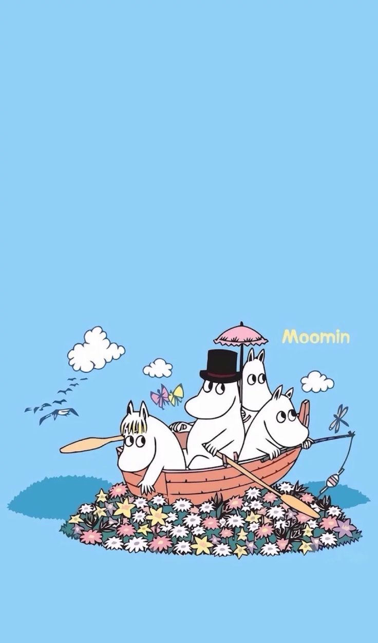 moomin wallpaper,cartoon,illustration,animation,clip art,art