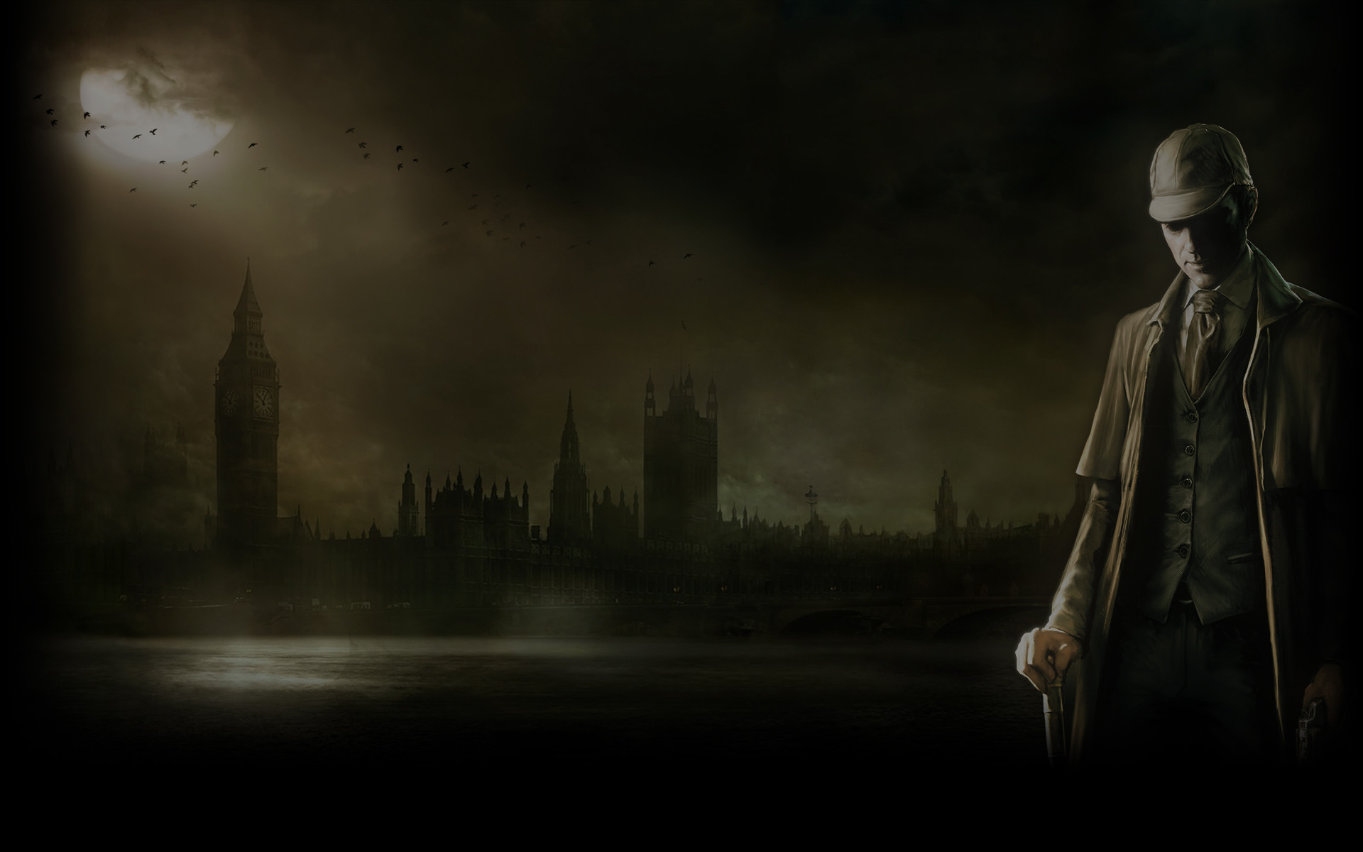 sherlock holmes wallpaper,black,darkness,atmospheric phenomenon,sky,atmosphere