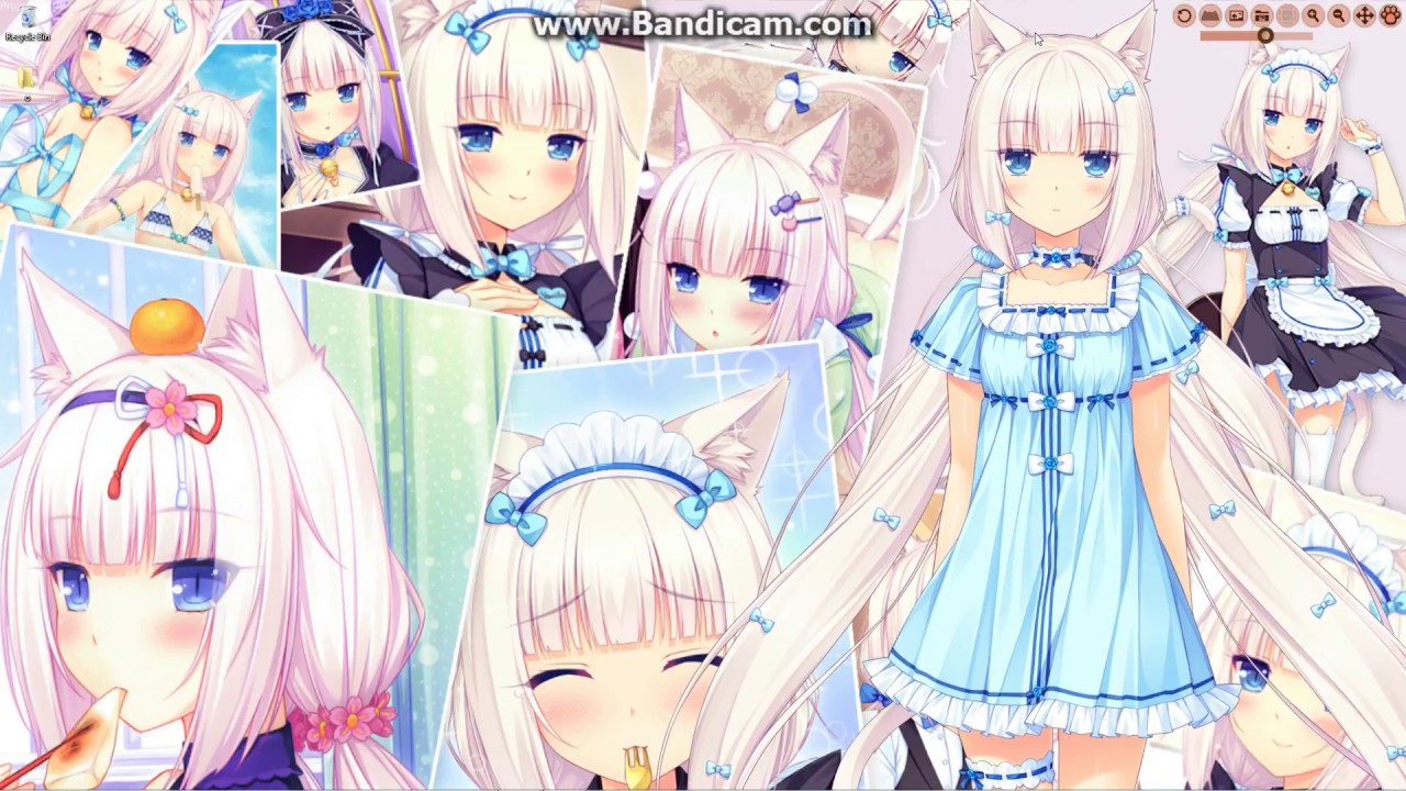 nekopara wallpaper,anime,cartoon,hime cut,cg artwork,long hair