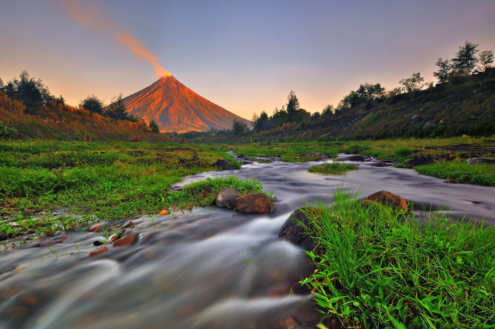 フィリピンの壁紙,自然の風景,自然,空,川,水