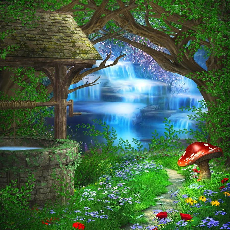 Beautiful Wishing Well- WallpaperUse