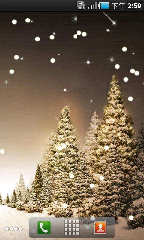 fondo de pantalla en vivo mágico,árbol de navidad,decoración navideña,árbol,invierno,cielo