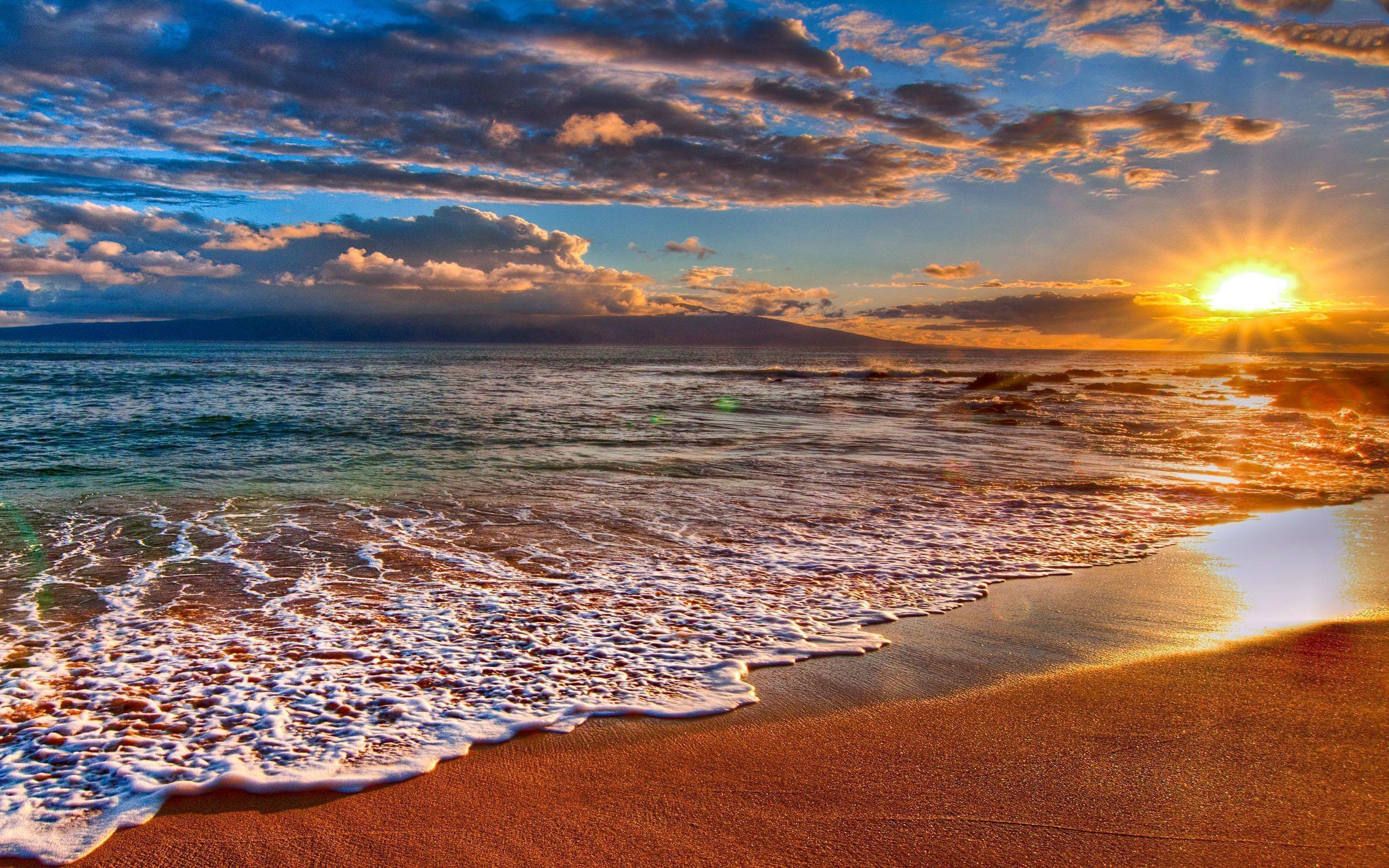 beach sunset wallpaper,sky,nature,shore,sea,horizon