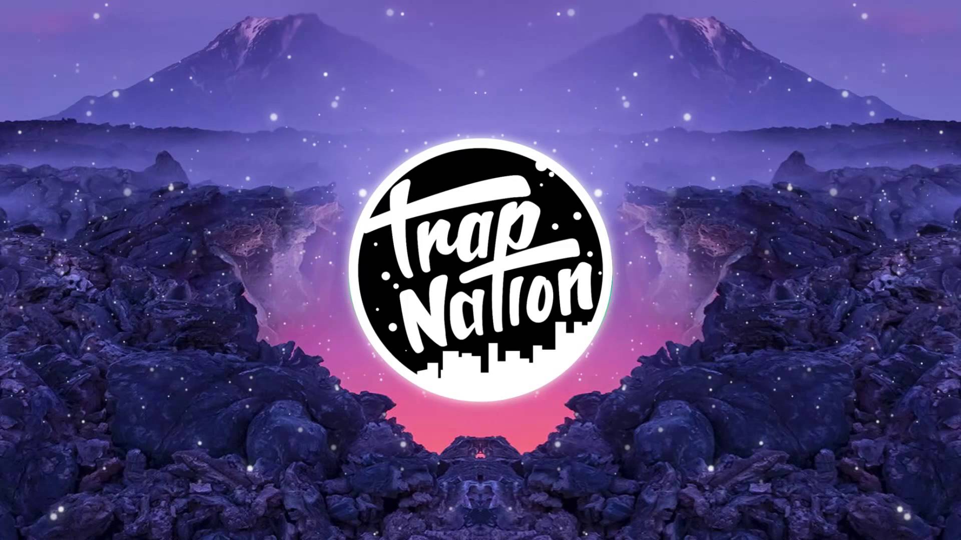 trap nation wallpaper,purple,mountainous landforms,font,logo,violet