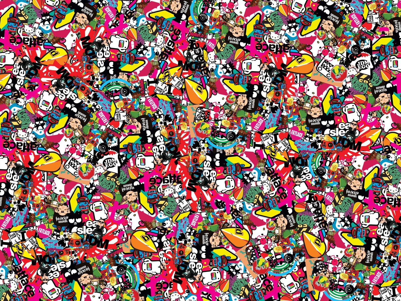 sticker bomb wallpaper,crowd,art