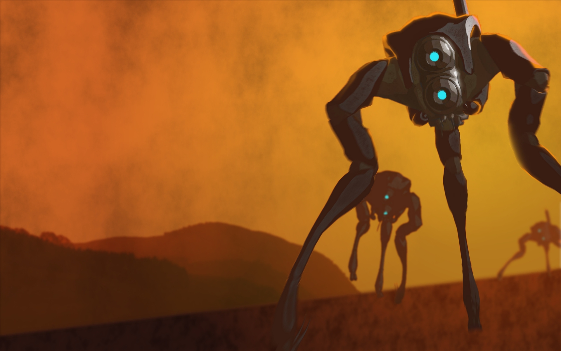 half life wallpaper,fictional character,animation,visual arts,cg artwork,shadow