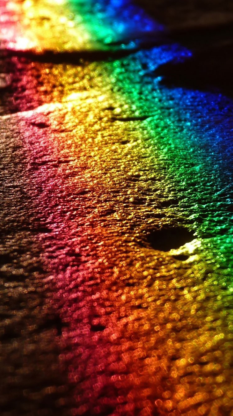 rainbow iphone wallpaper,water,light,reflection,sky,colorfulness