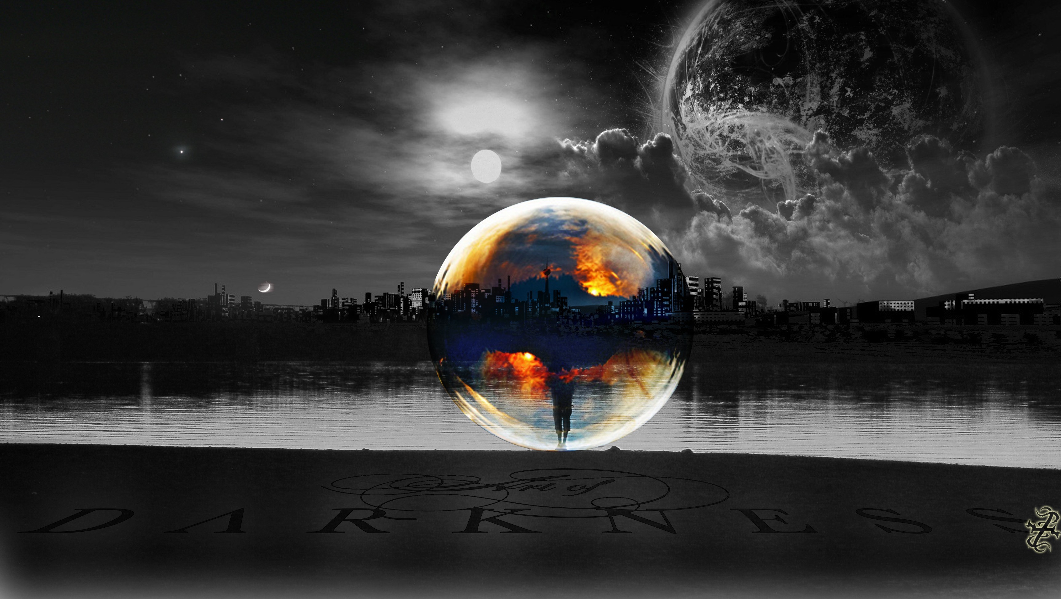 fondo de pantalla de sol y luna,cielo,objeto astronómico,reflexión,atmósfera,luna