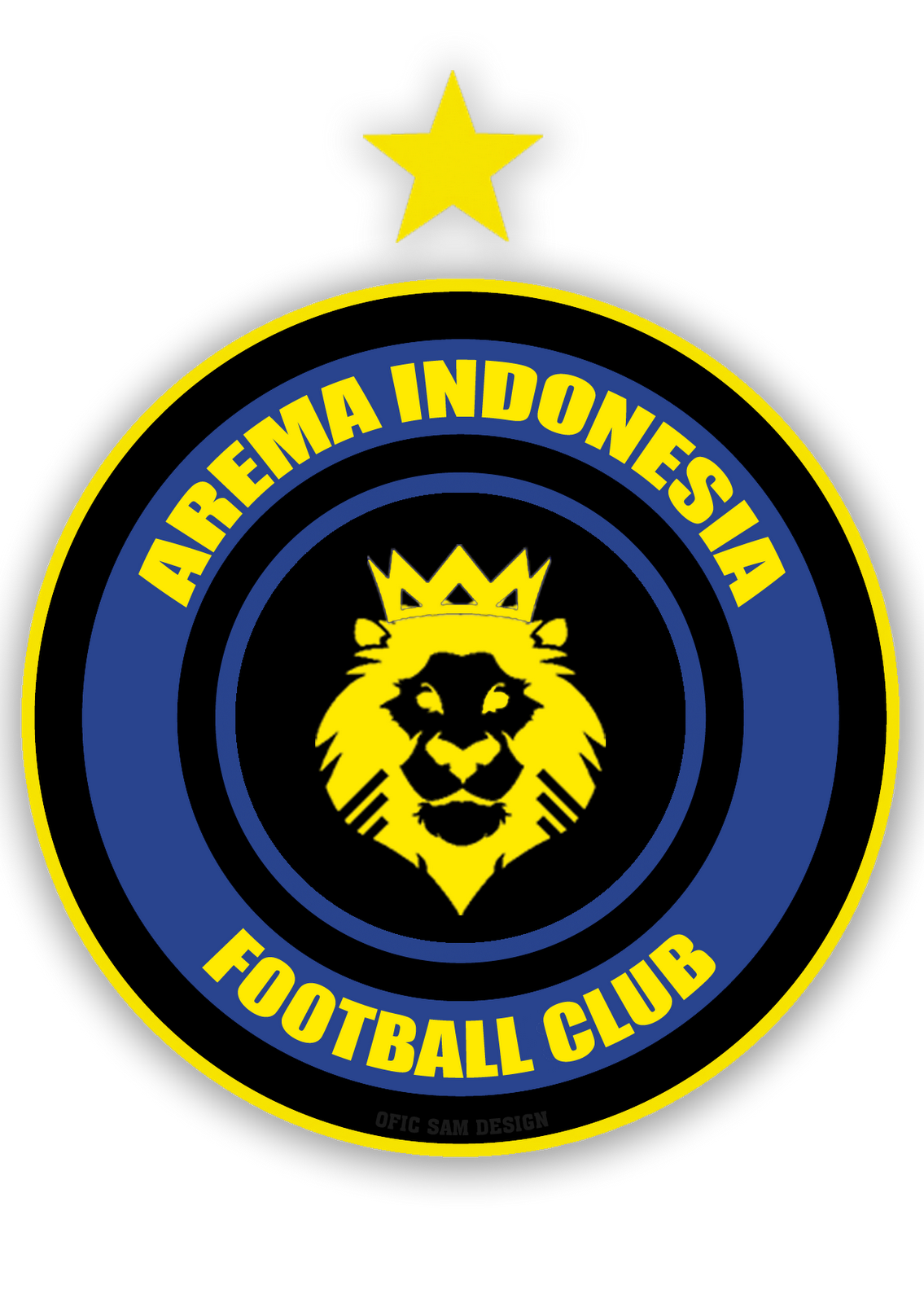 wallpaper arema,logo,emblem,yellow,symbol,crest (983945) WallpaperUse