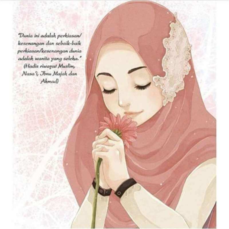 tapete kartun muslimah berjilbab,text,illustration,stirn,hand,kunst