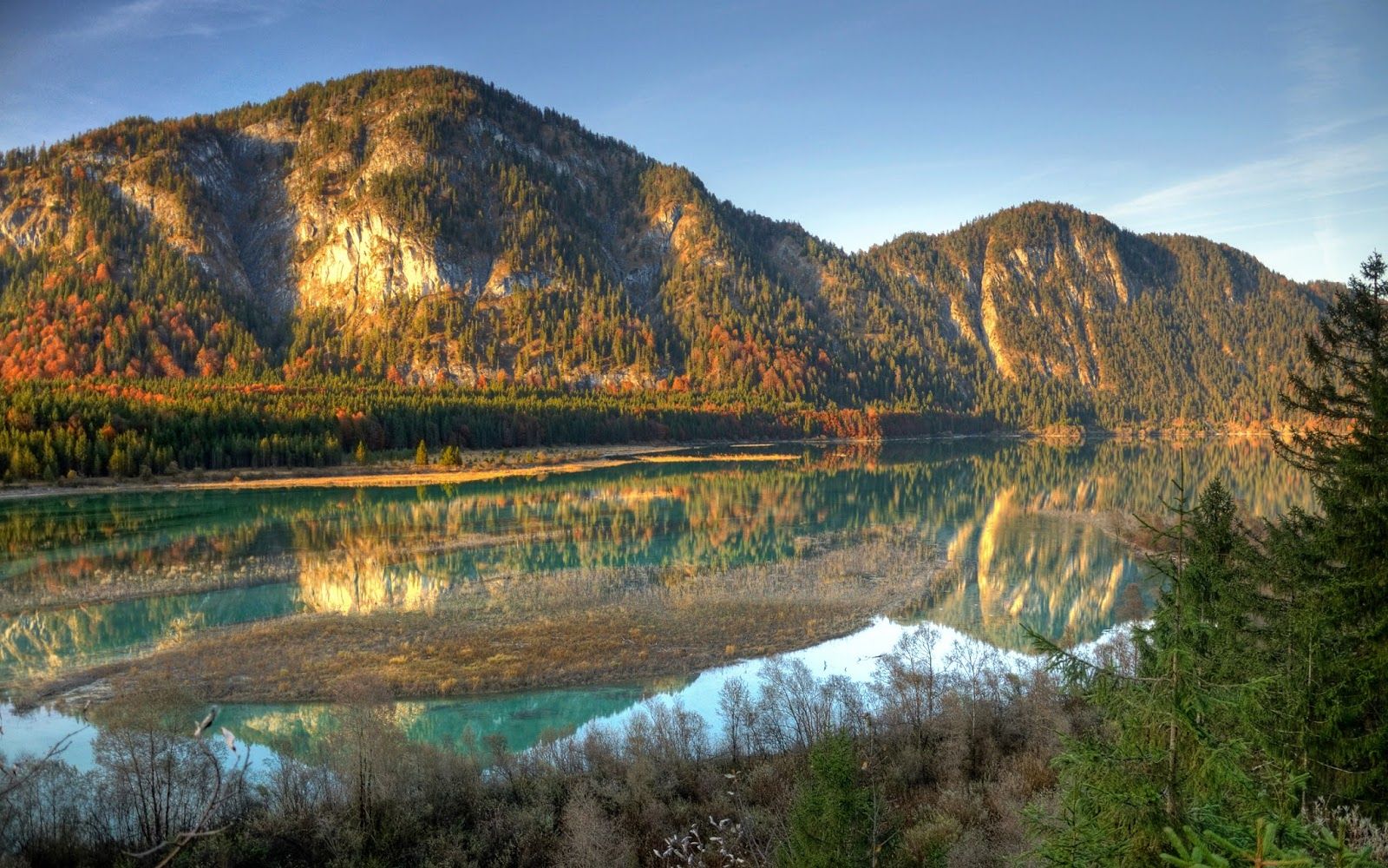 en g zel fondo de pantalla,paisaje natural,naturaleza,cuerpo de agua,reflexión,tarn