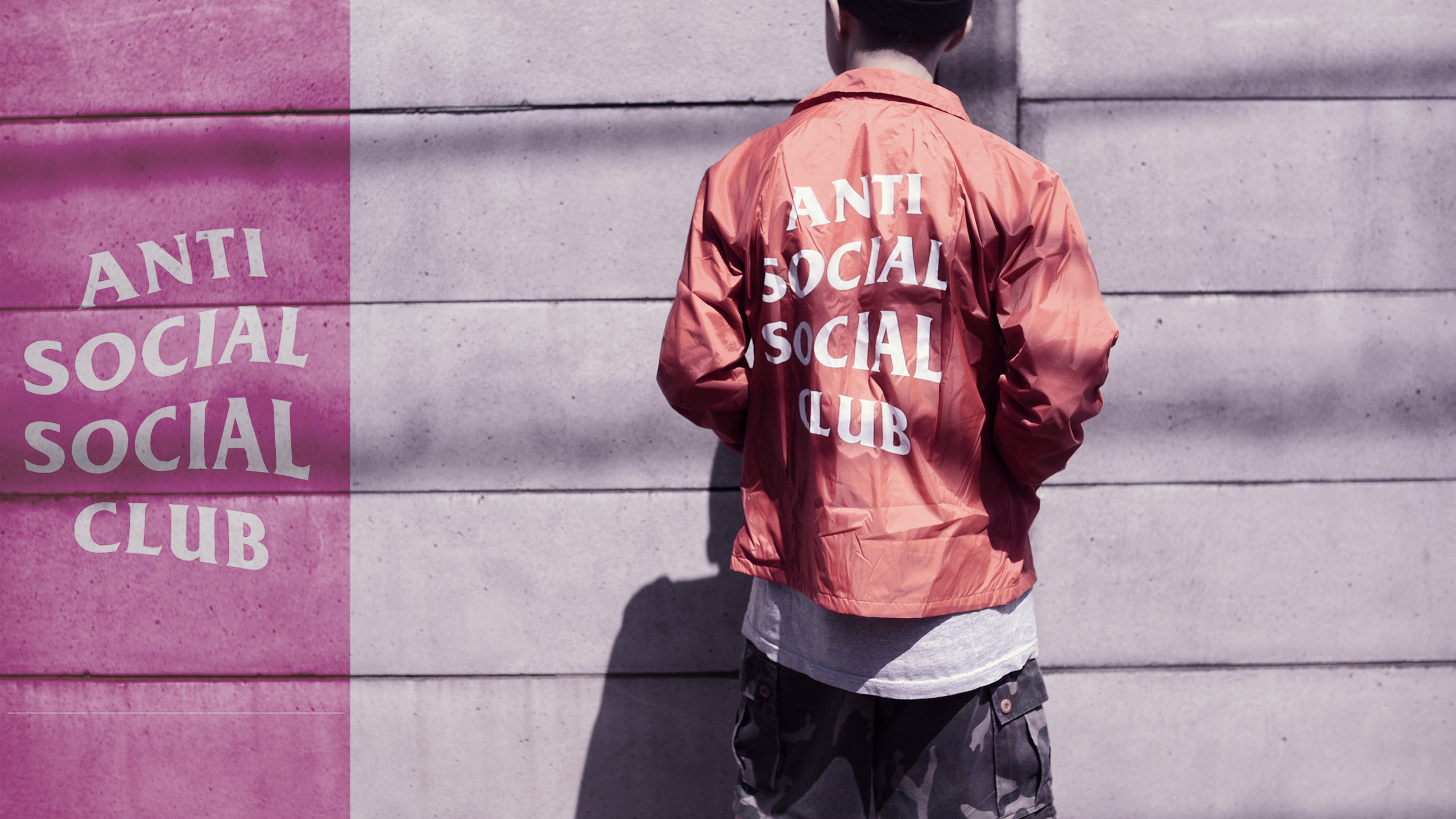carta da parati anti social social club,rosa,moda di strada,freddo,giacca,maglietta