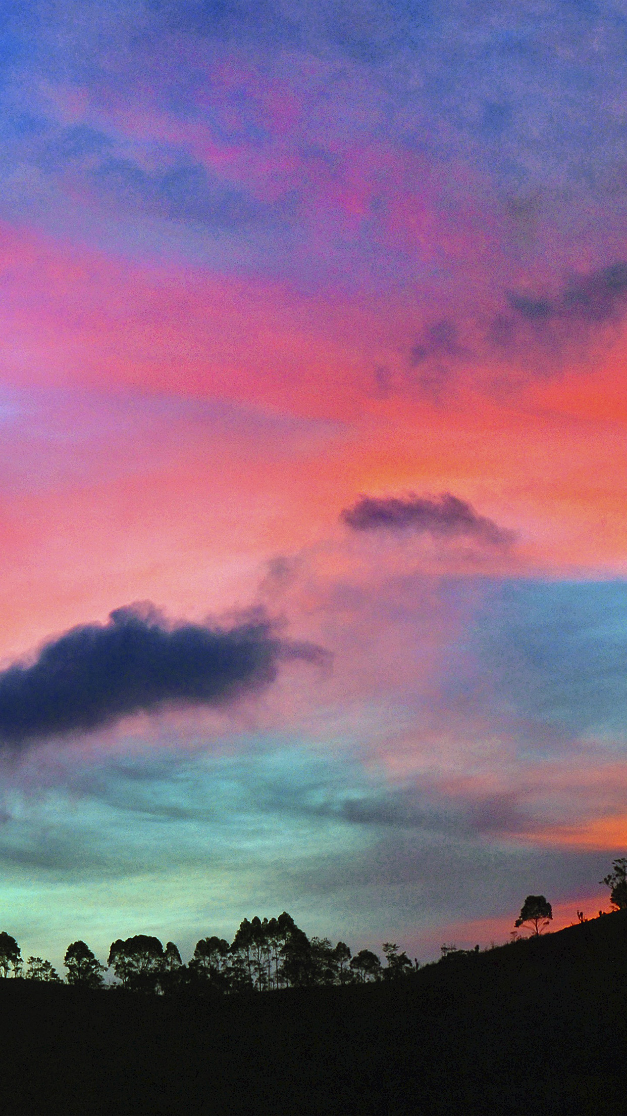 空壁紙iphone,空,残照,雲,自然,朝の赤い空