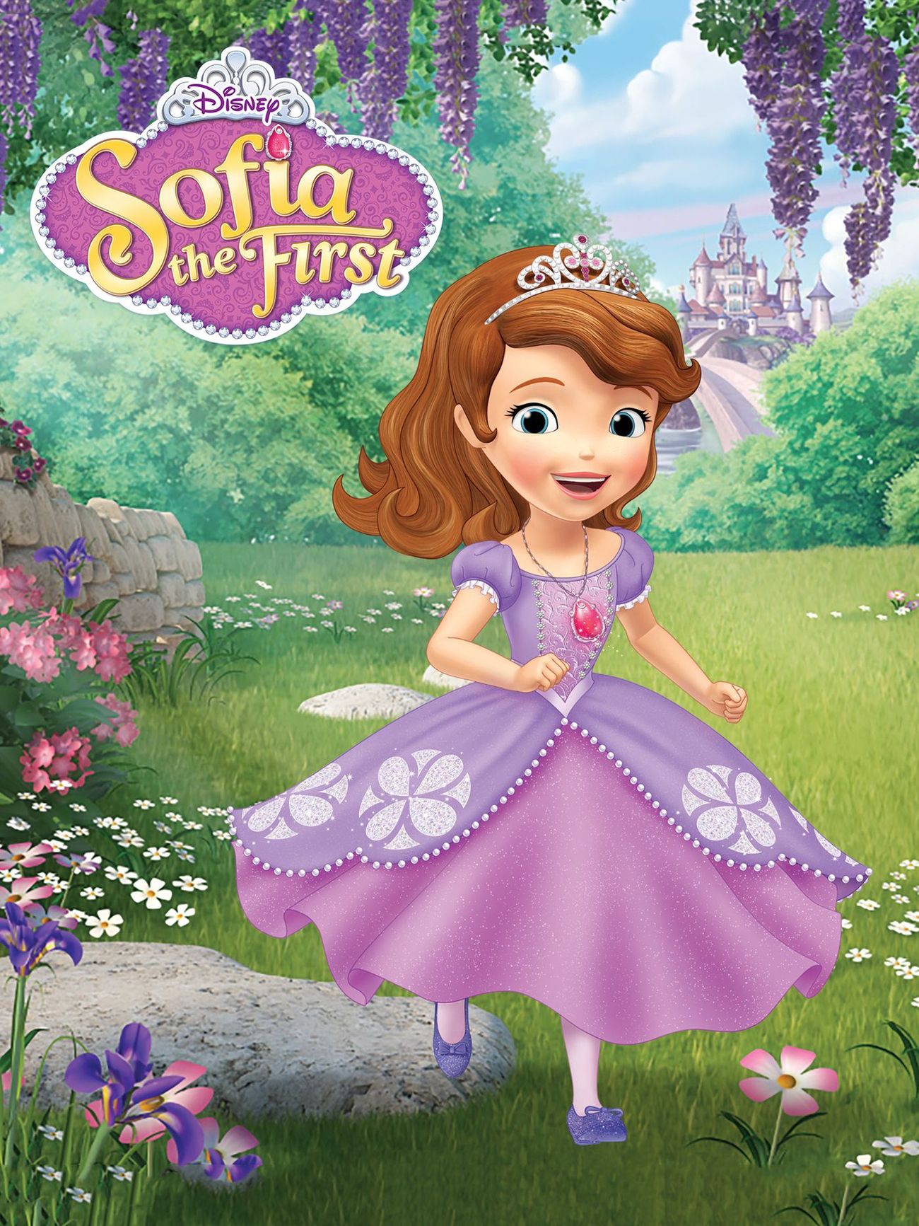 sofia the first wallpaper,animated cartoon,lavender,doll,spring,fictional character