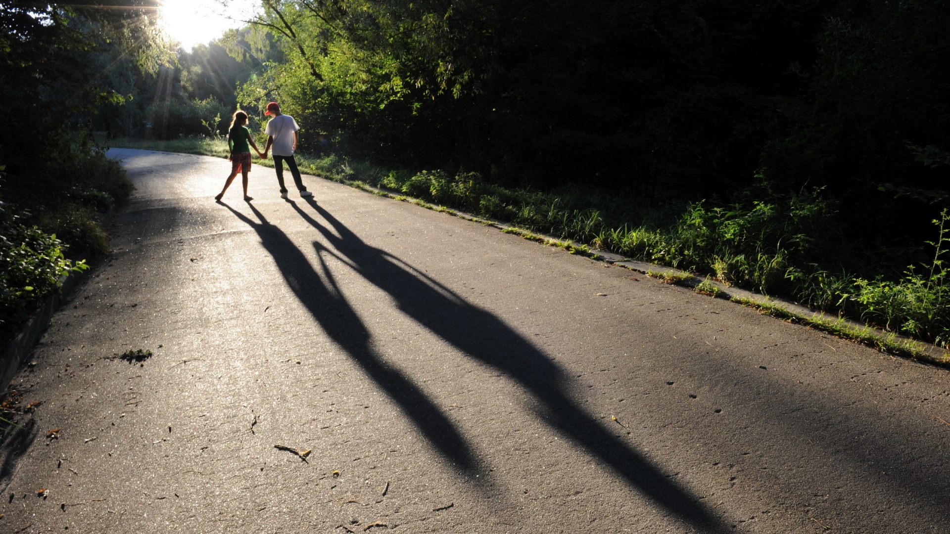 love couple wallpaper free download,asphalt,shadow,road,tree,trail