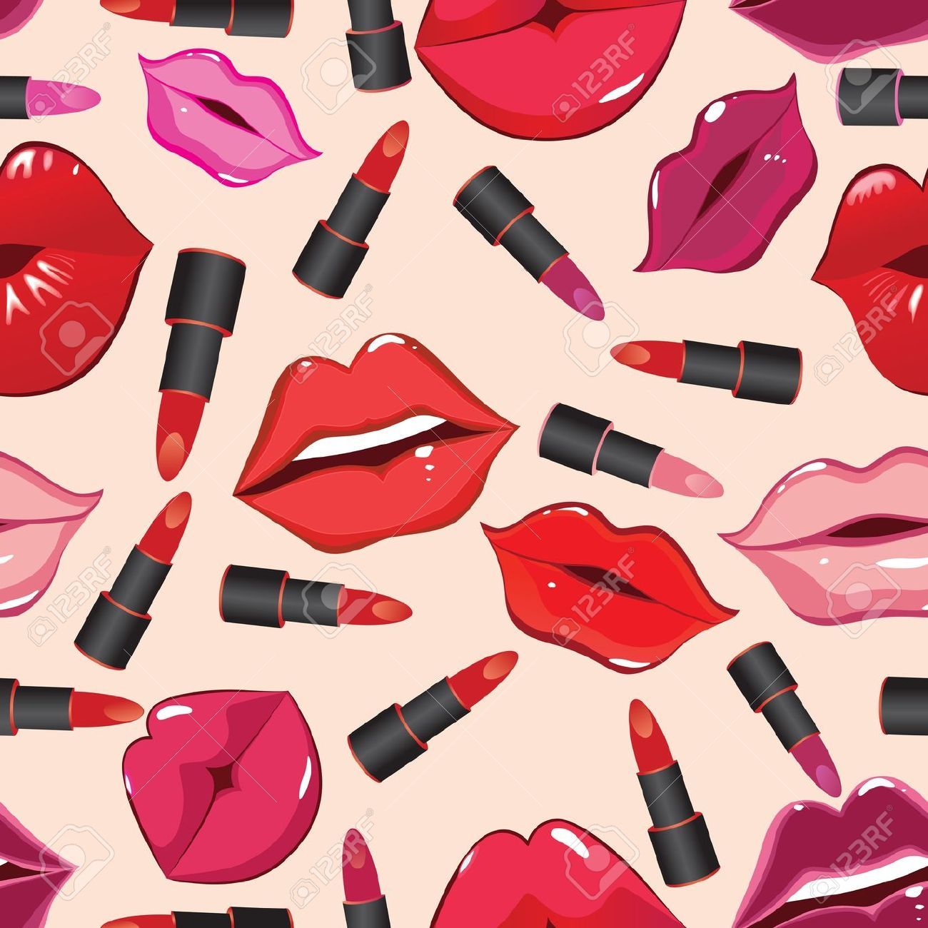 립스틱 벽지,분홍,말뿐인,화장품,매니큐어,립스틱