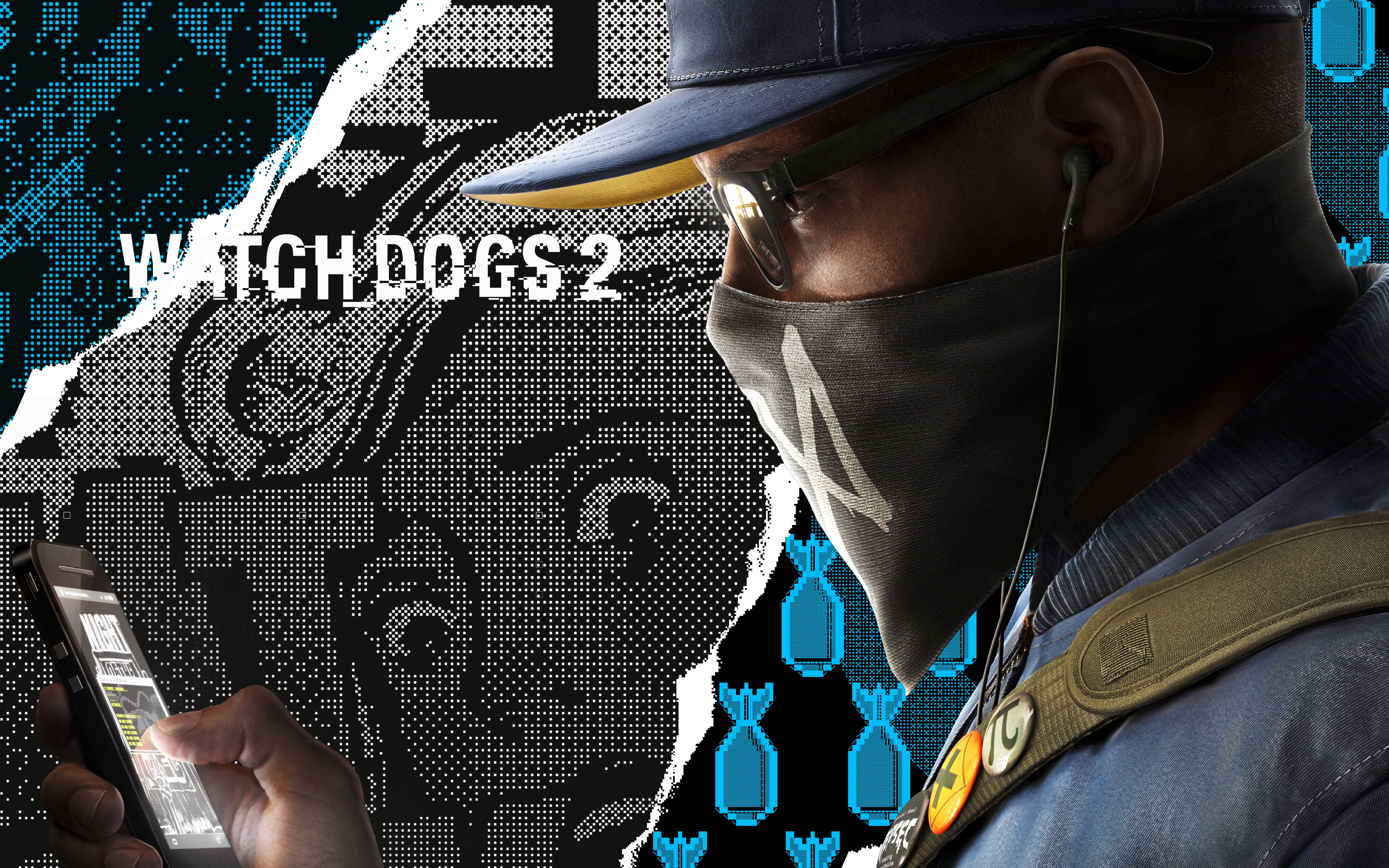 watch dogs 2 wallpaper,cool,headgear,font,illustration,games