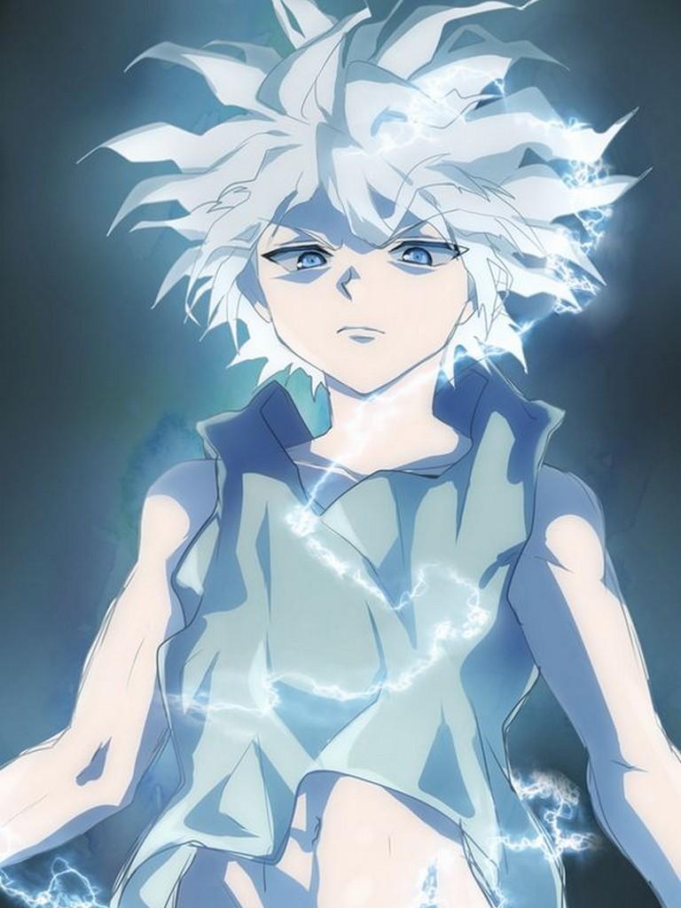 killua wallpaper,anime,cartoon,cg artwork,fictional character,illustration